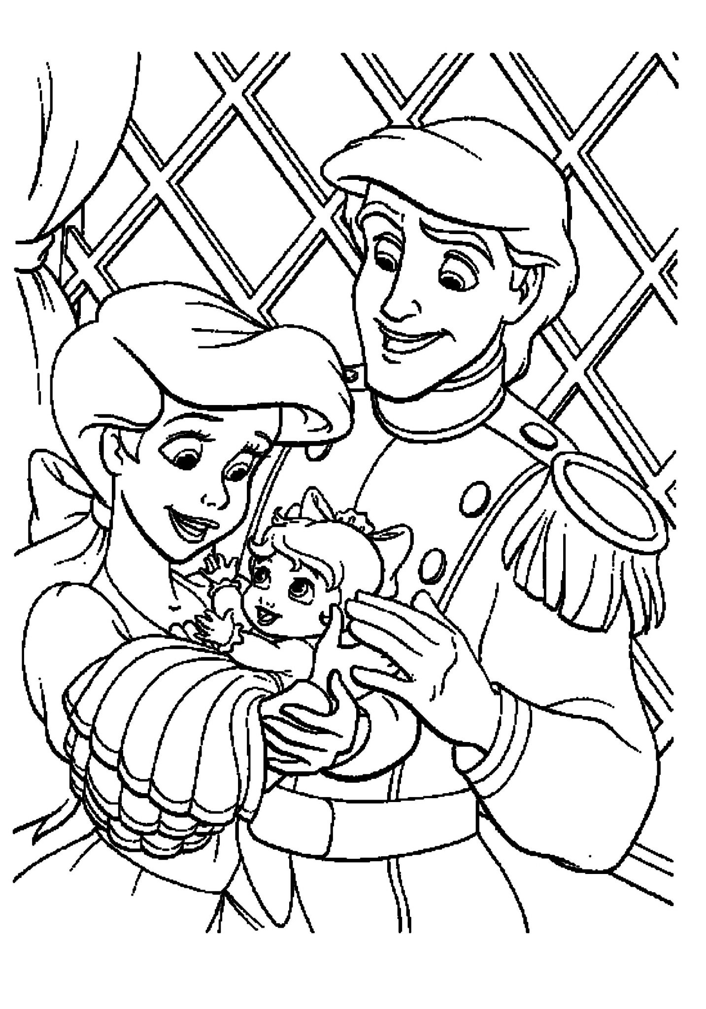 Gallery of Find the Suitable Little Mermaid Coloring Pages for the Kids