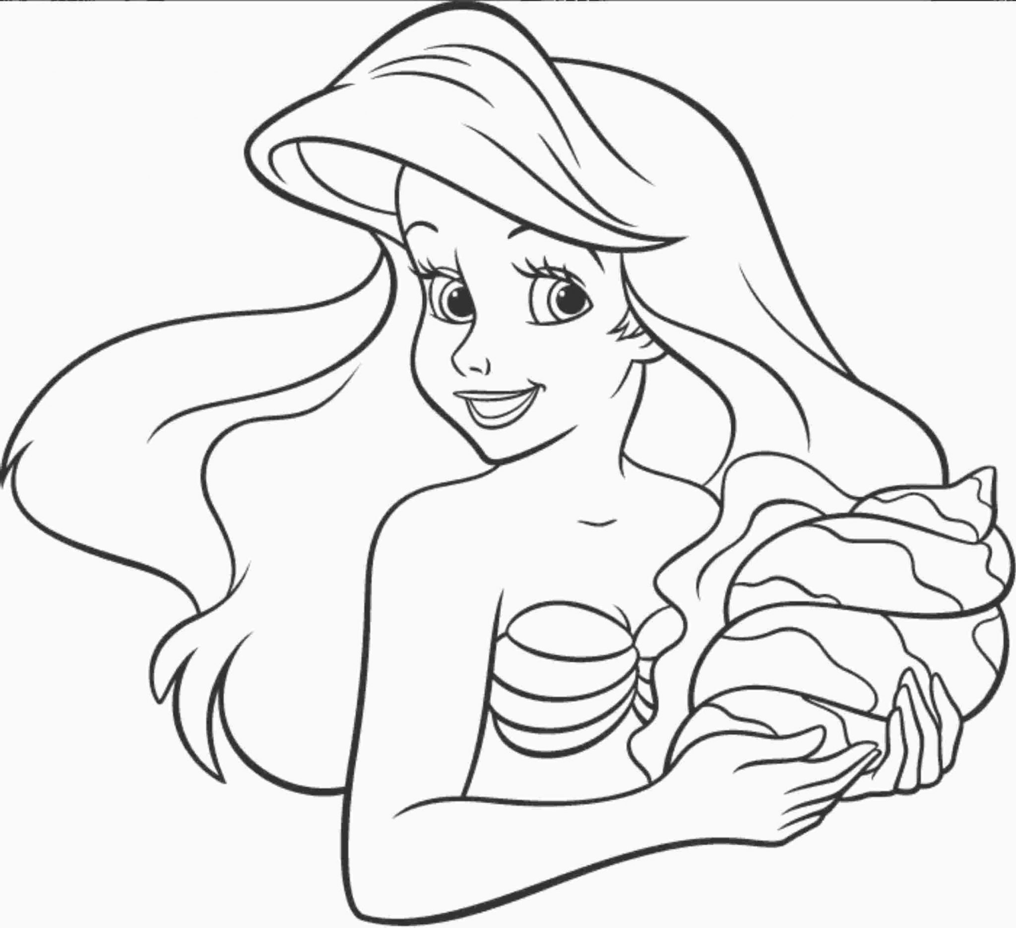 ariel-the-little-mermaid-coloring-pages-beautifull ...