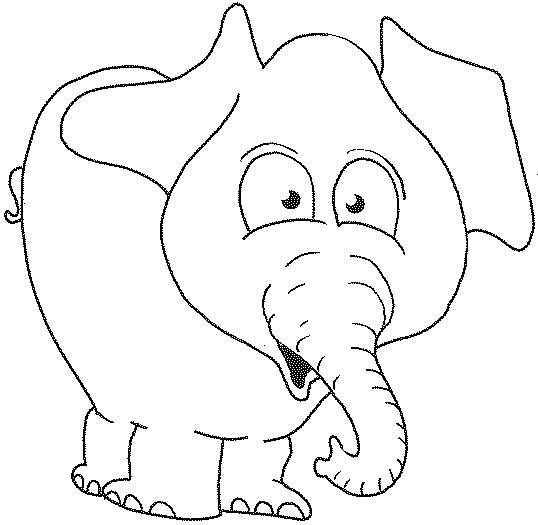 Print & Download - Teaching Kids through Elephant Coloring Pages