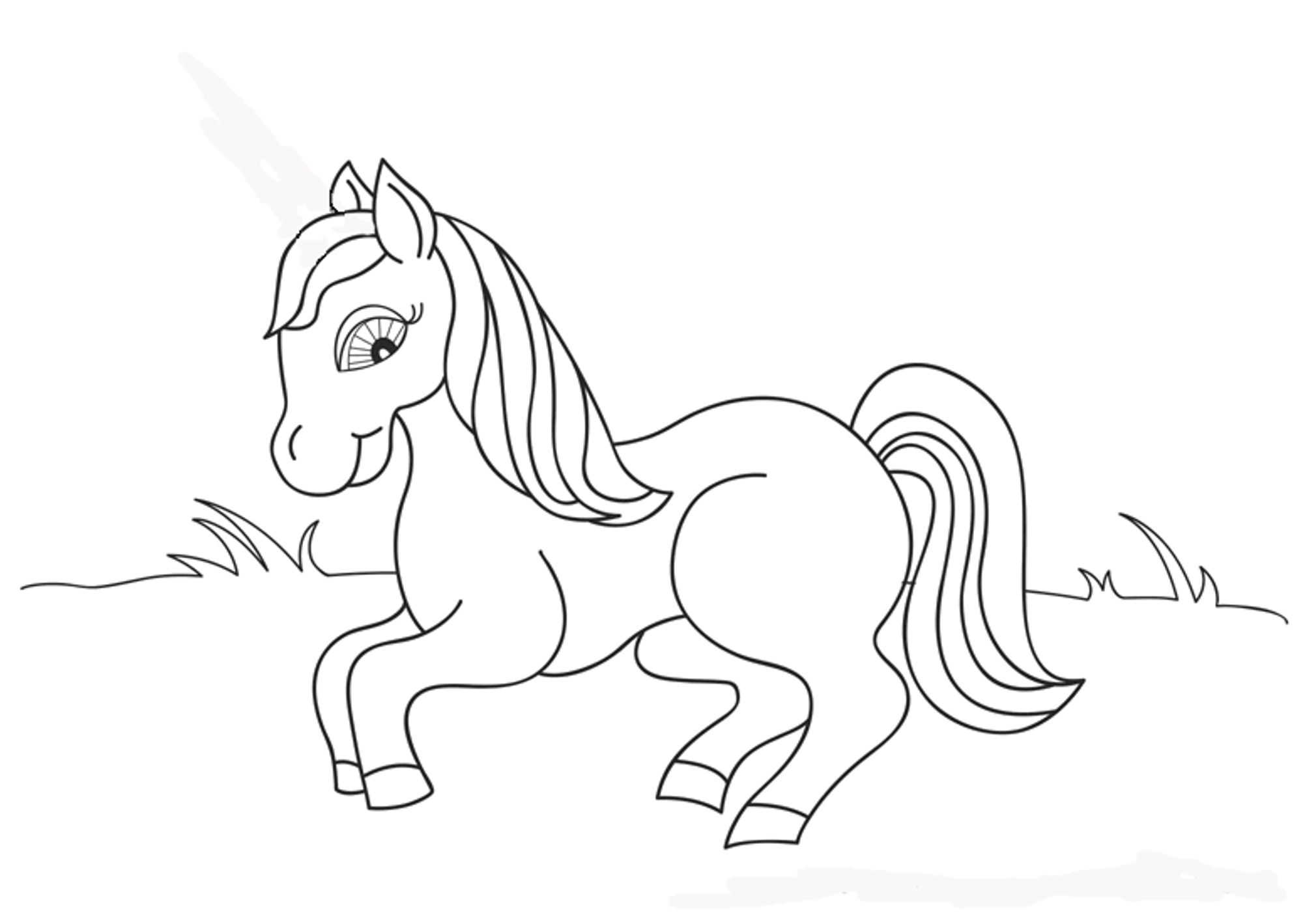barbie horse coloring pages     BestAppsForKids.com