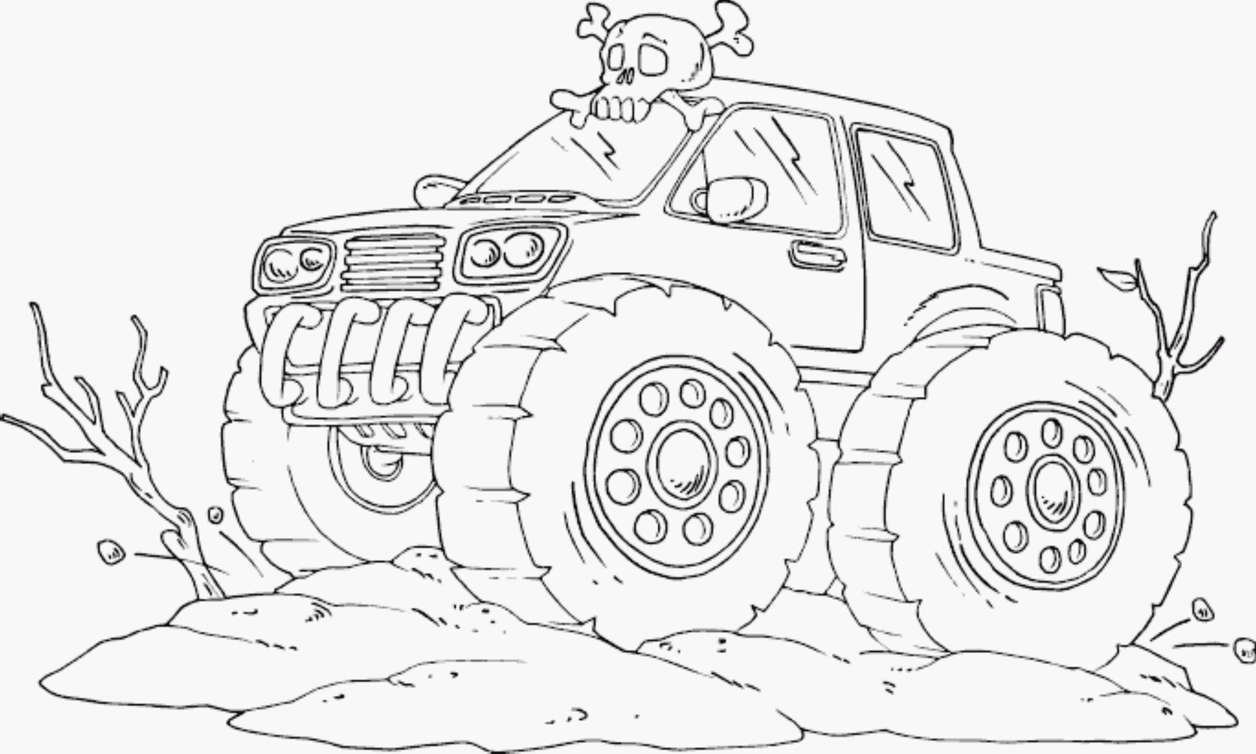 Drawing Monster Truck Coloring Pages with Kids