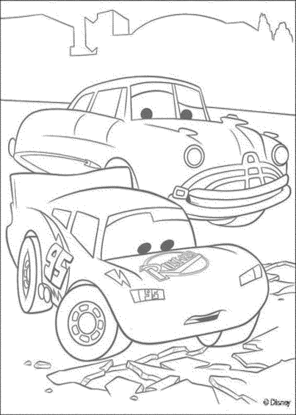 cars movie coloring pages