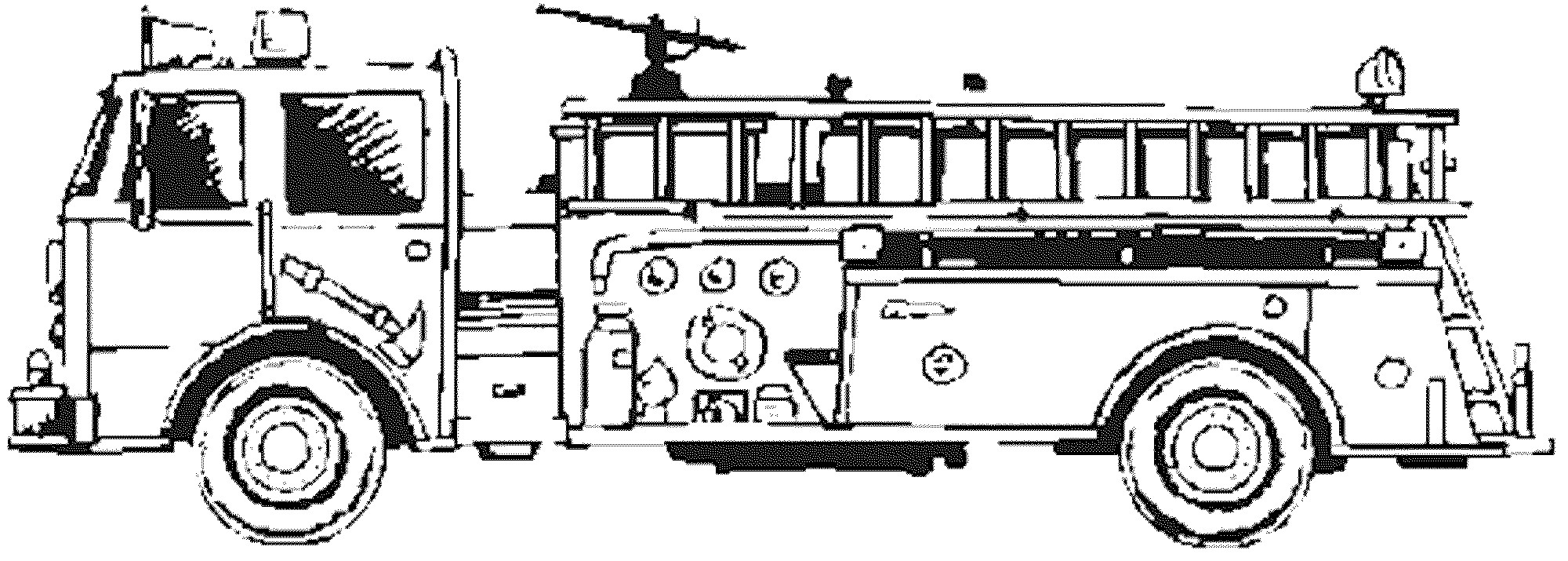 cartoon fire truck coloring pages