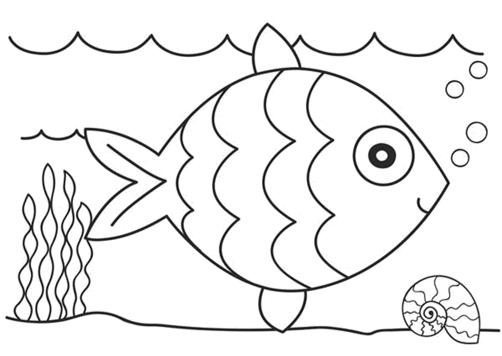 Print & Download - Cute and Educative Fish Coloring Pages