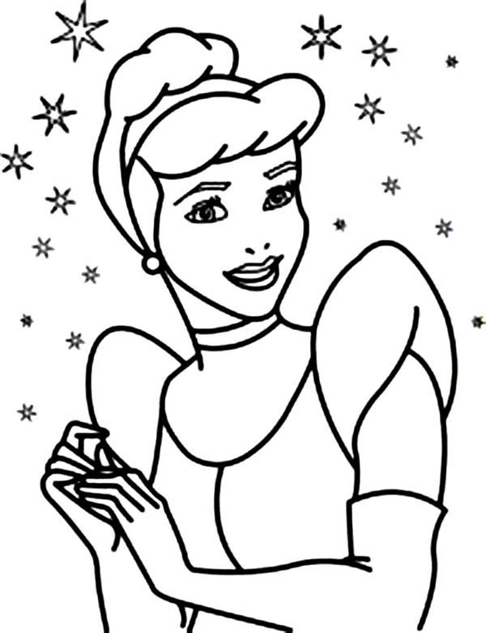 Print \u0026 Download  Impressive Cinderella Coloring Pages for Little Girls