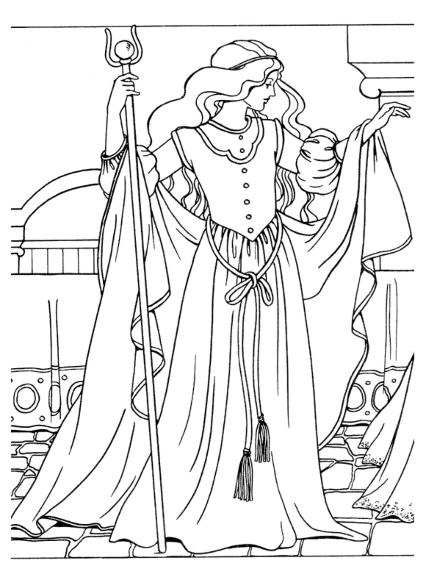 Print & Download - Princess Coloring Pages, Support The Child’s Activity