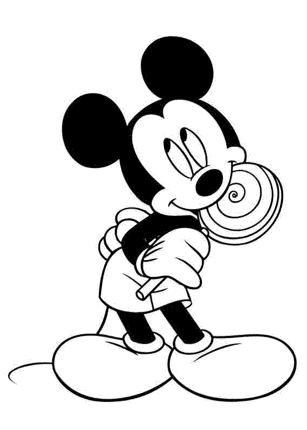 learning through mickey mouse coloring pages