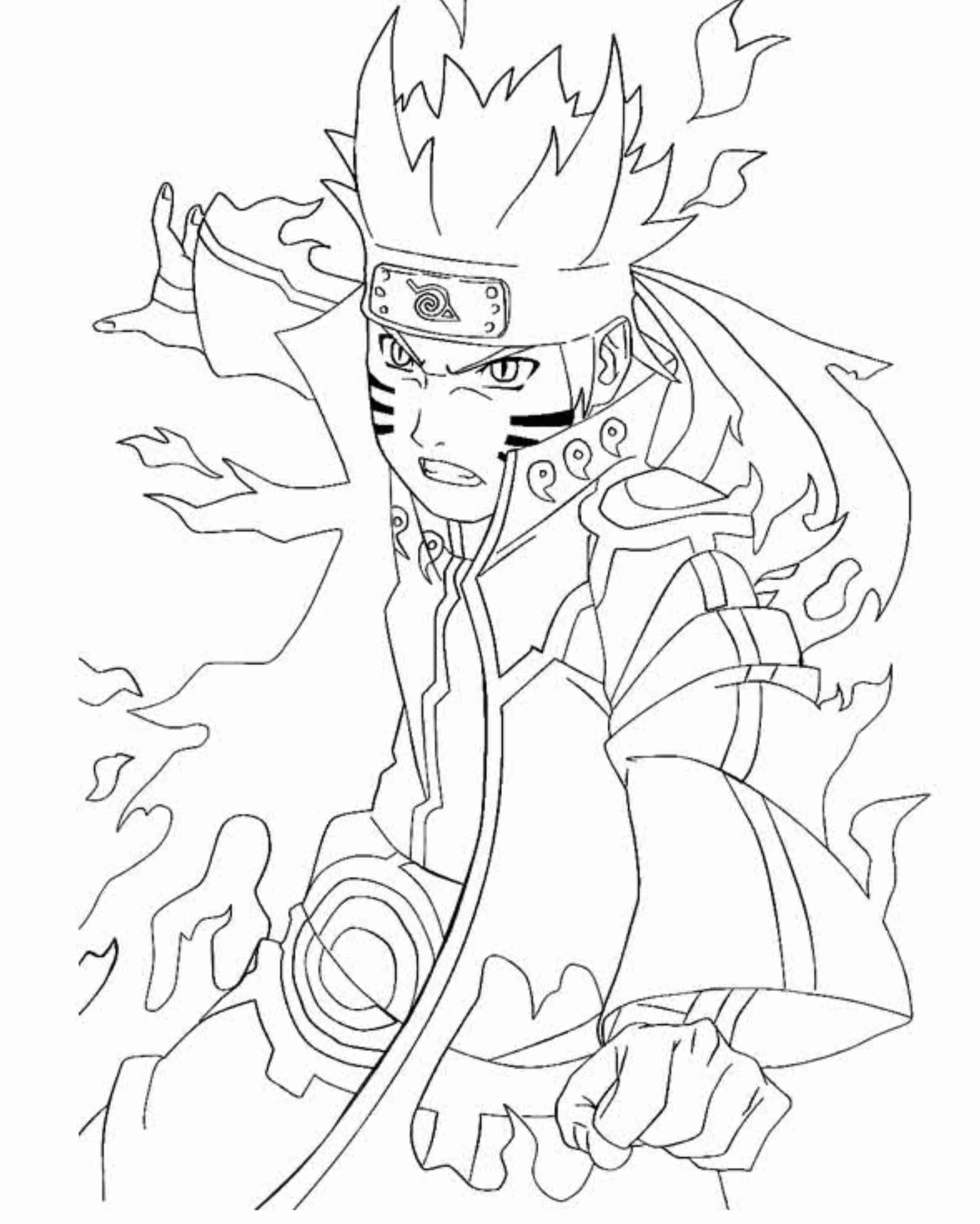 printable naruto coloring pages to get your kids occupied