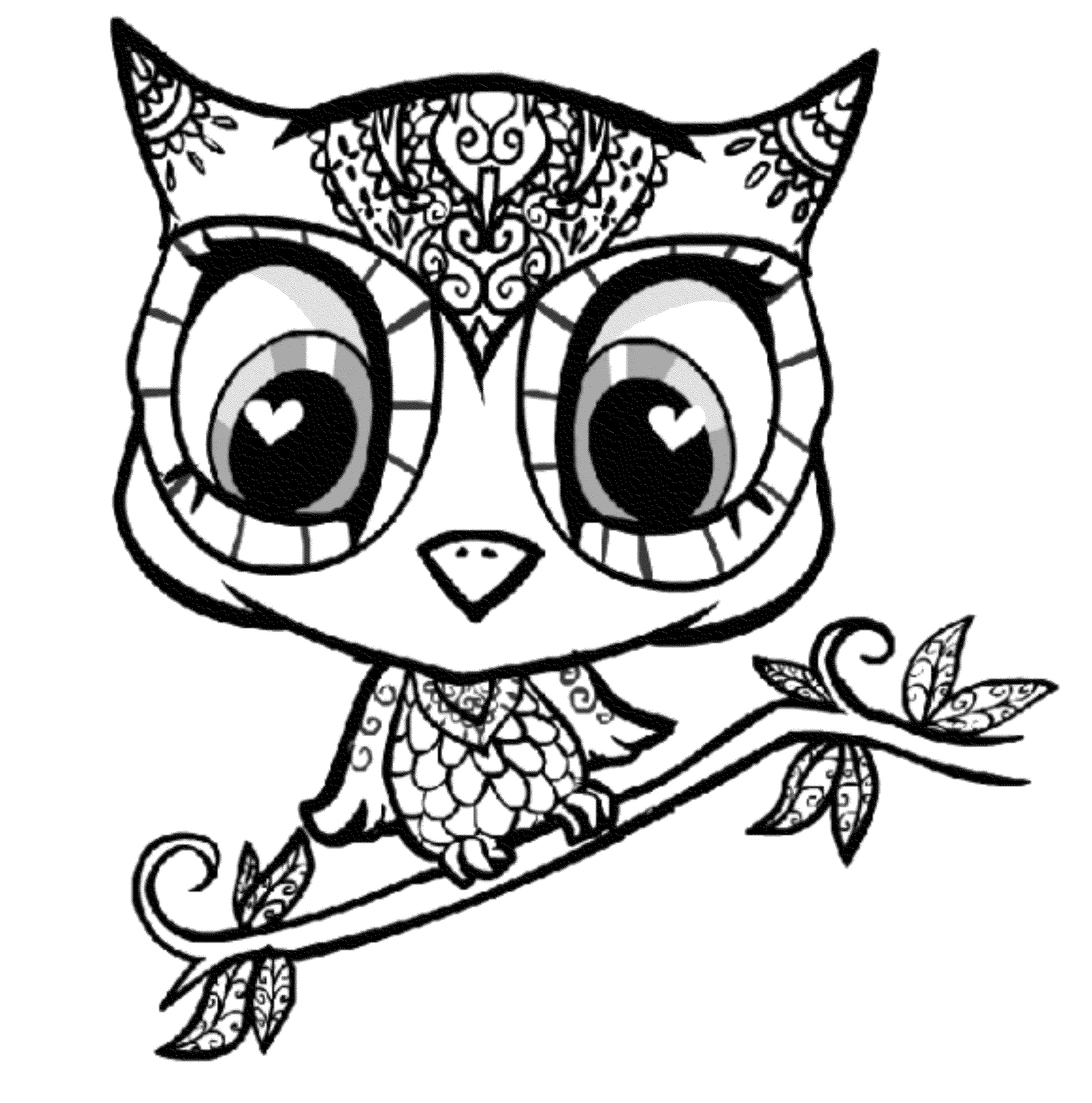 Print Download Owl Coloring Pages For Your Kids print-download-owl-coloring-pages-for-your-kids