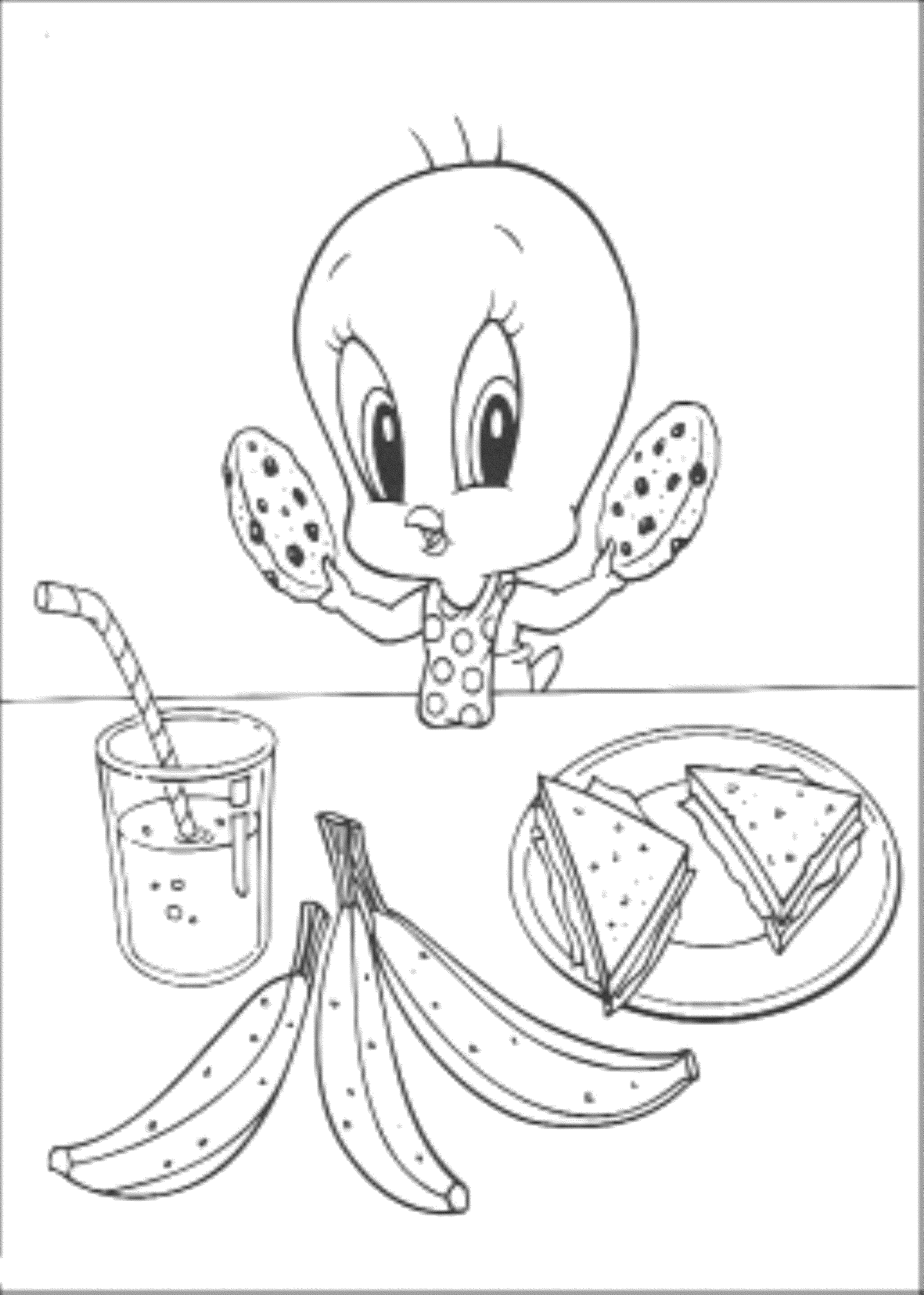 coloring pages of tweety bird