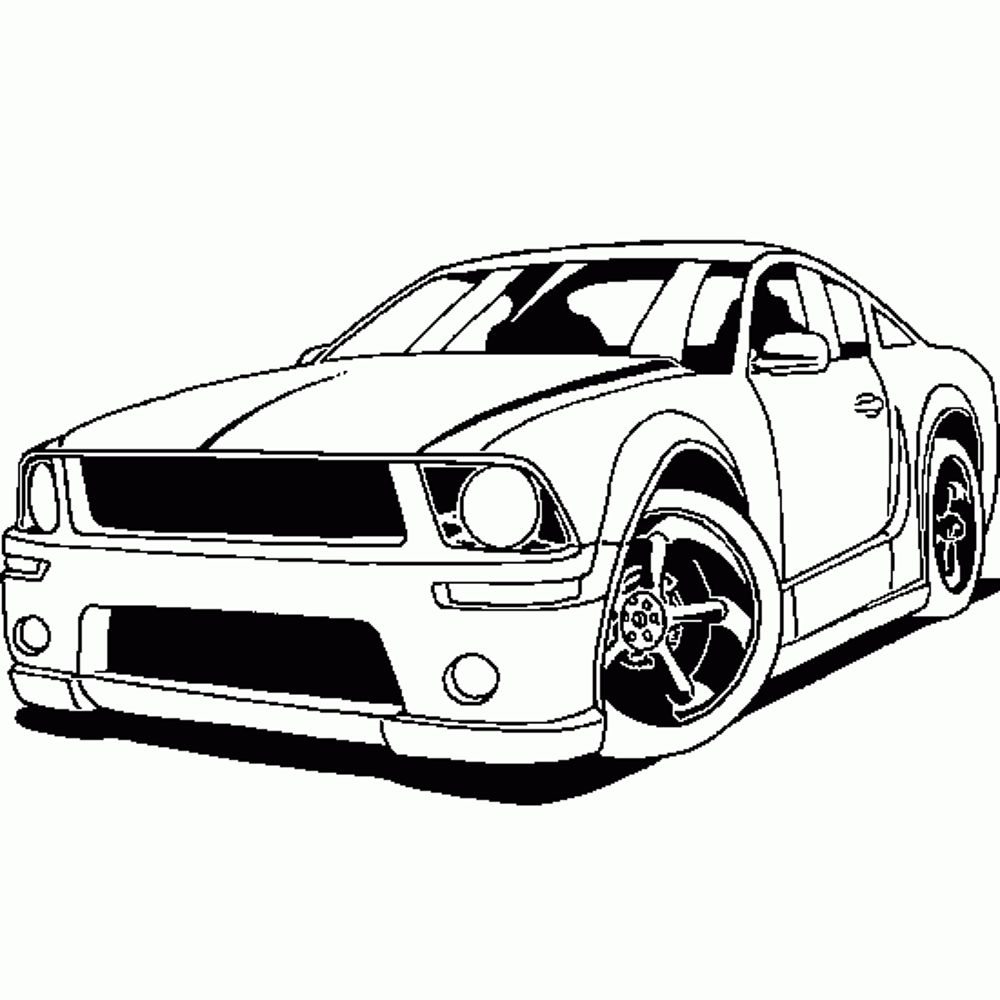 Download Print & Download - Kids Cars Coloring Pages