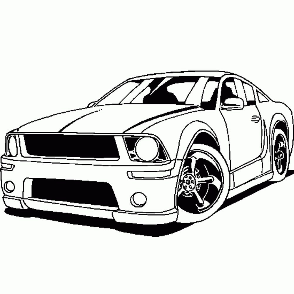 Print Download Kids Cars Coloring Pages
