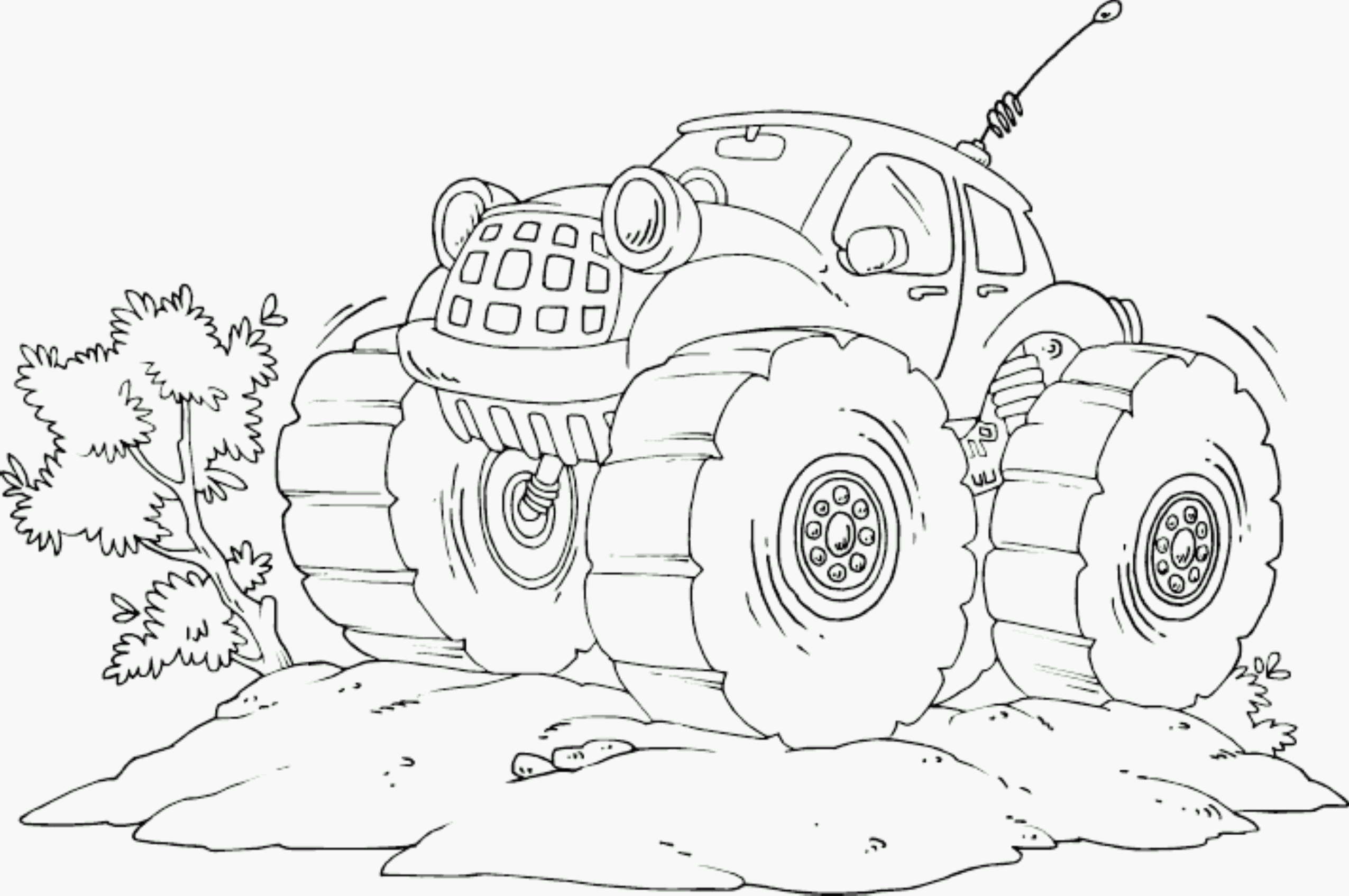 monster truck coloring pages online