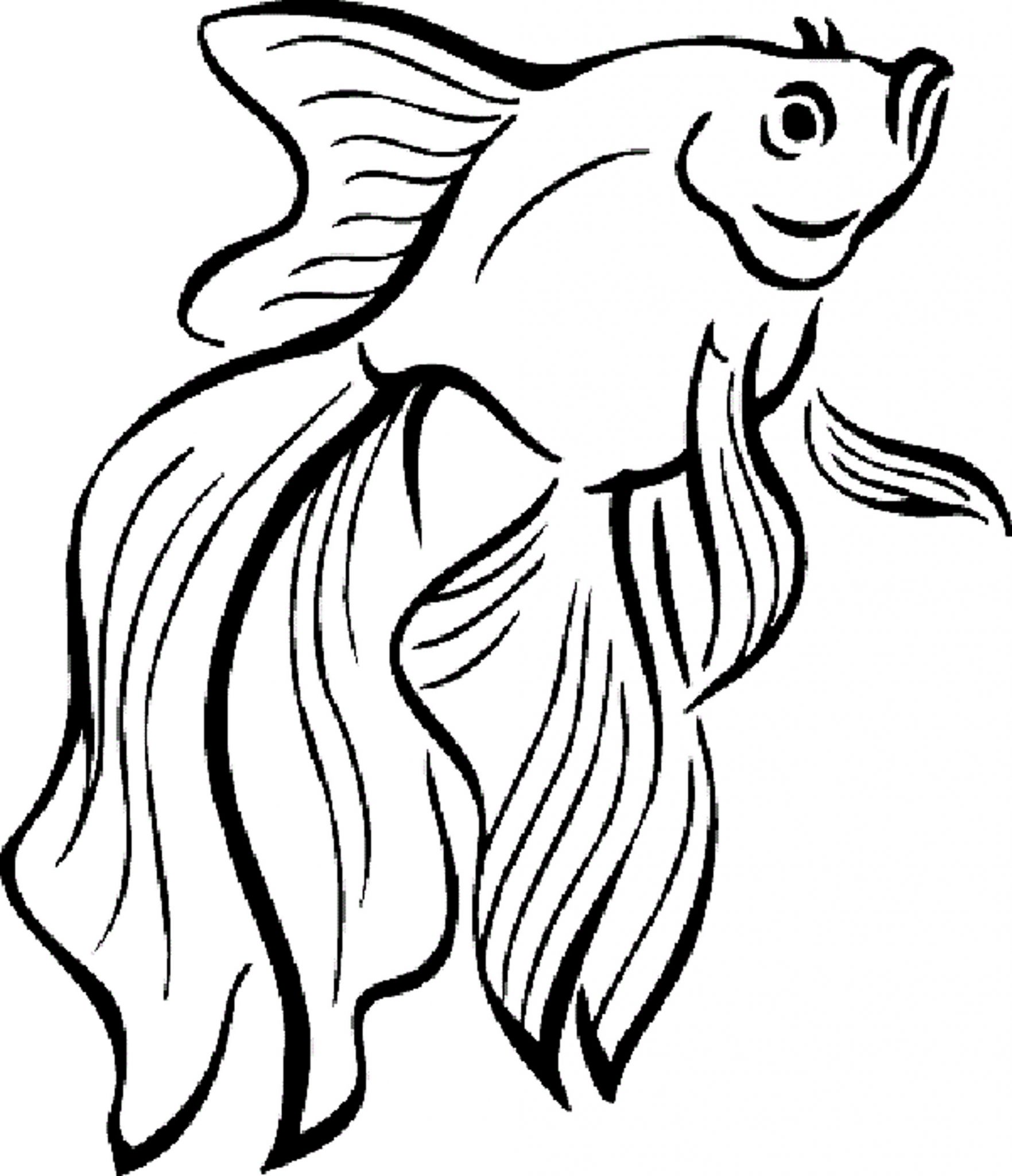 Fish Coloring Page 4