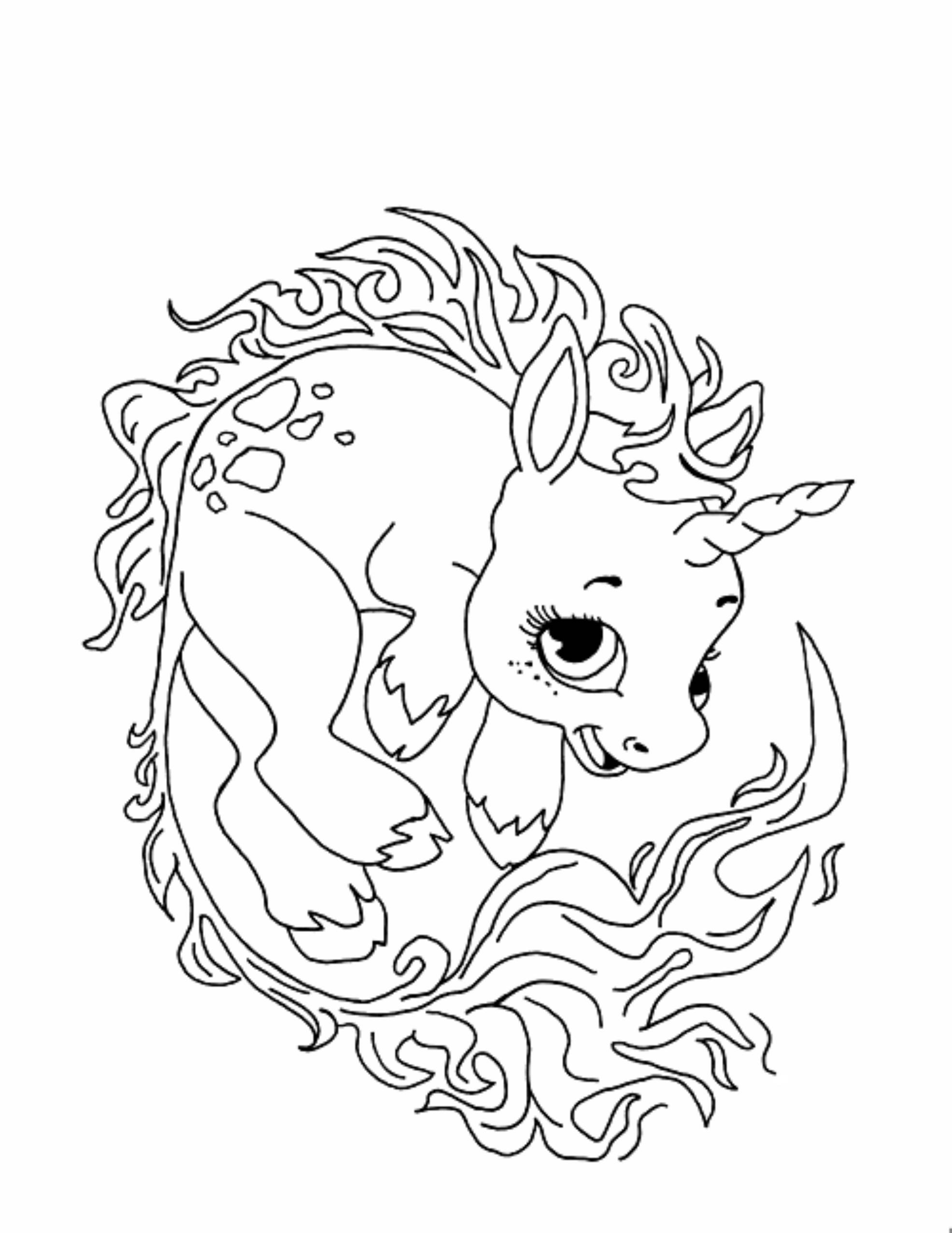 Gallery of Unicorn Coloring Pages for Children