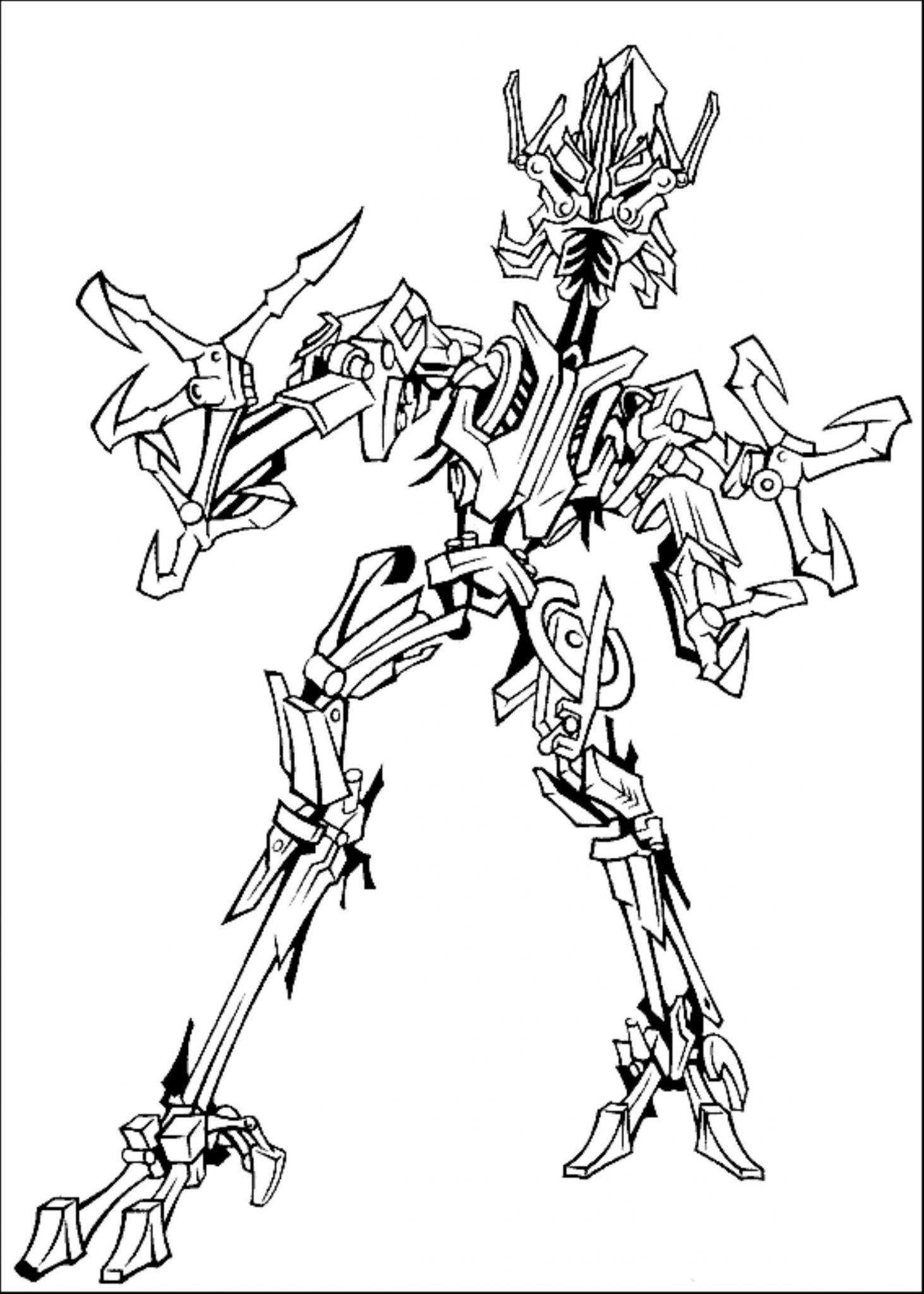 Print & Download Inviting Kids to Do the Transformers Coloring Pages