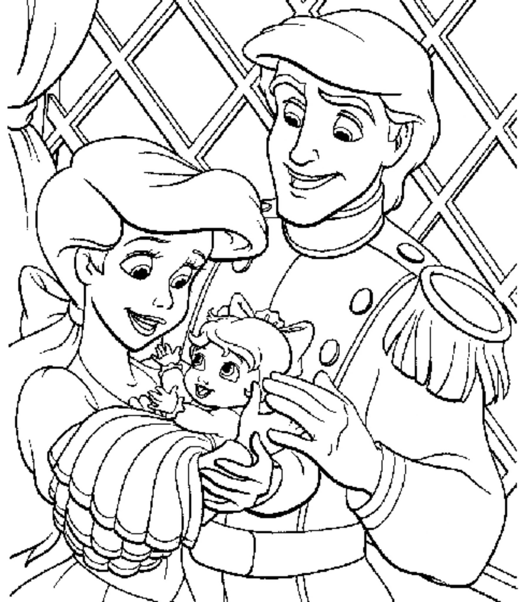  Print  Download Princess  Coloring  Pages  Support The 