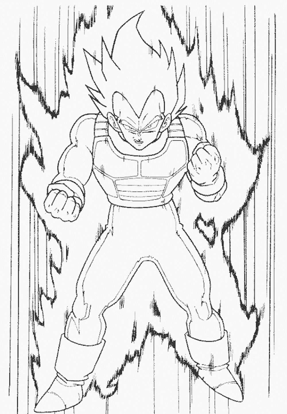 dragon ball z color pages