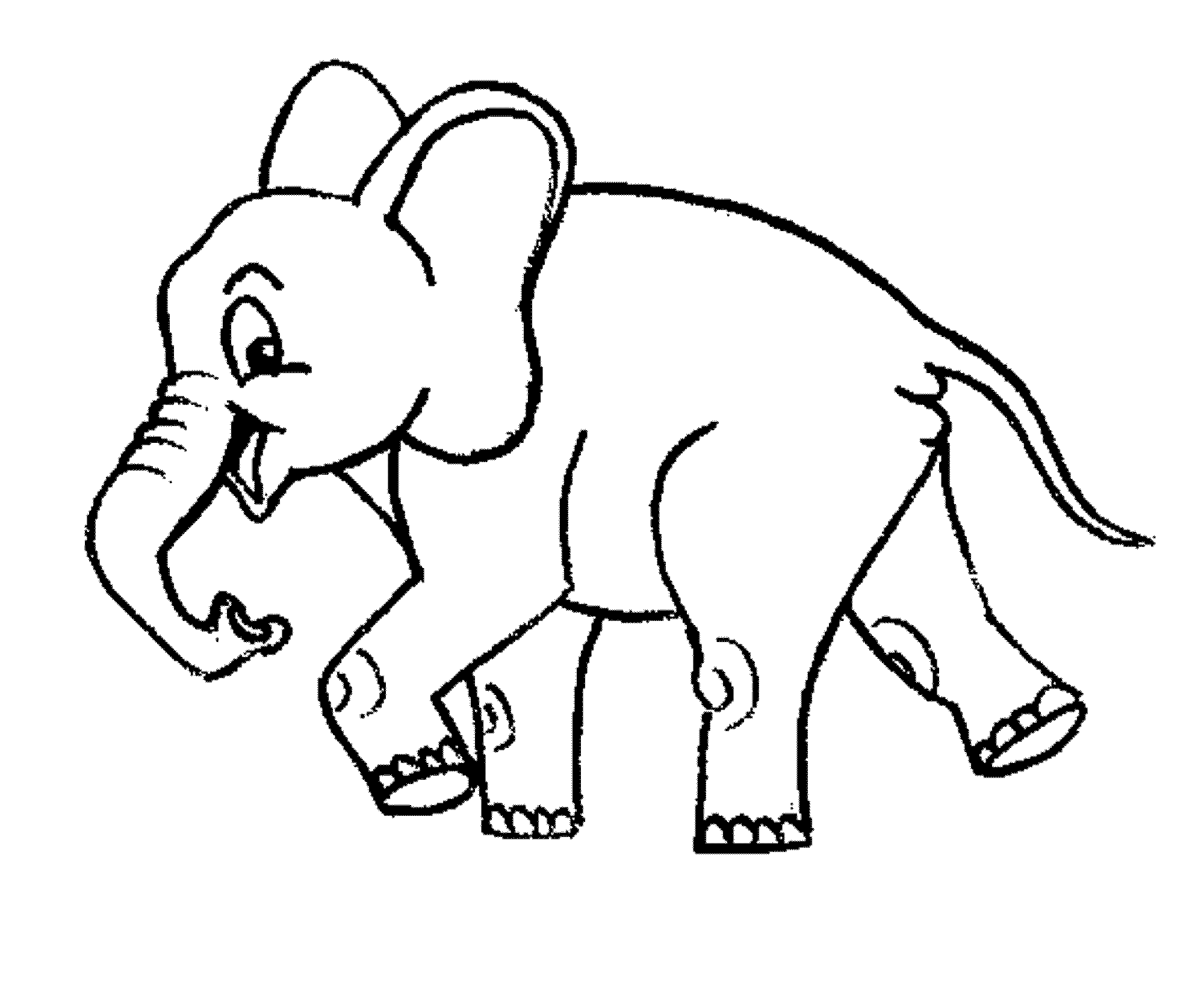Print & Download Teaching Kids through Elephant Coloring Pages