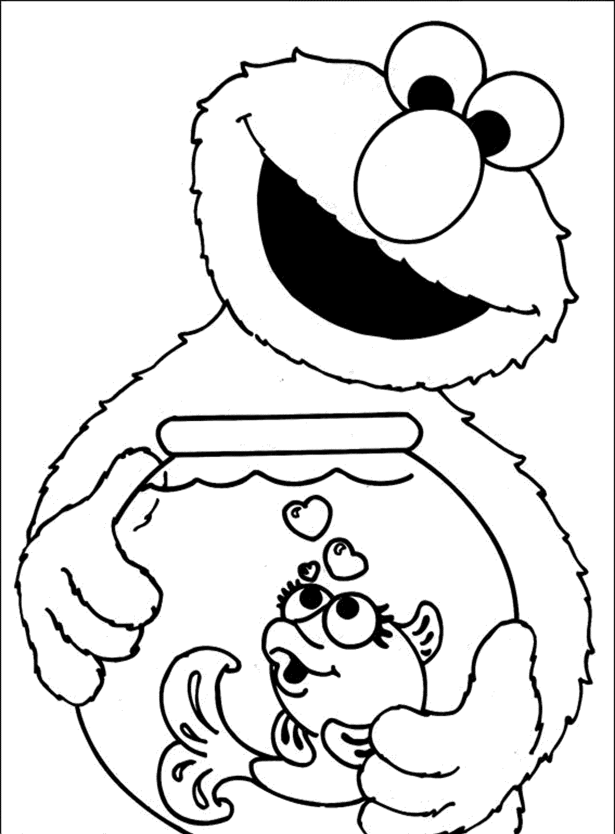 Print & Download - Elmo Coloring Pages for Children’s Home Activity