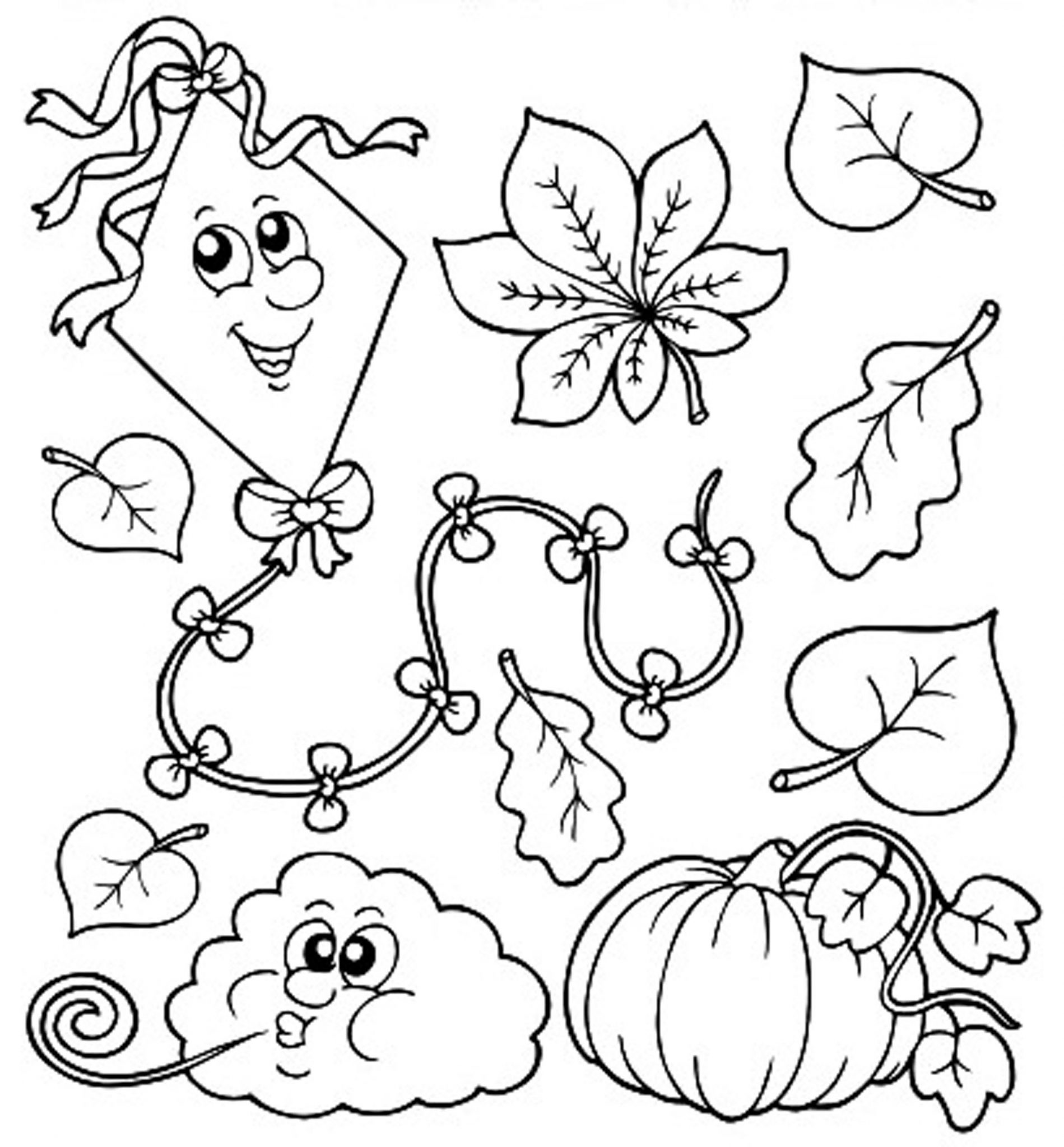 Download Print & Download - Fall Coloring Pages & Benefit of Coloring for Kids