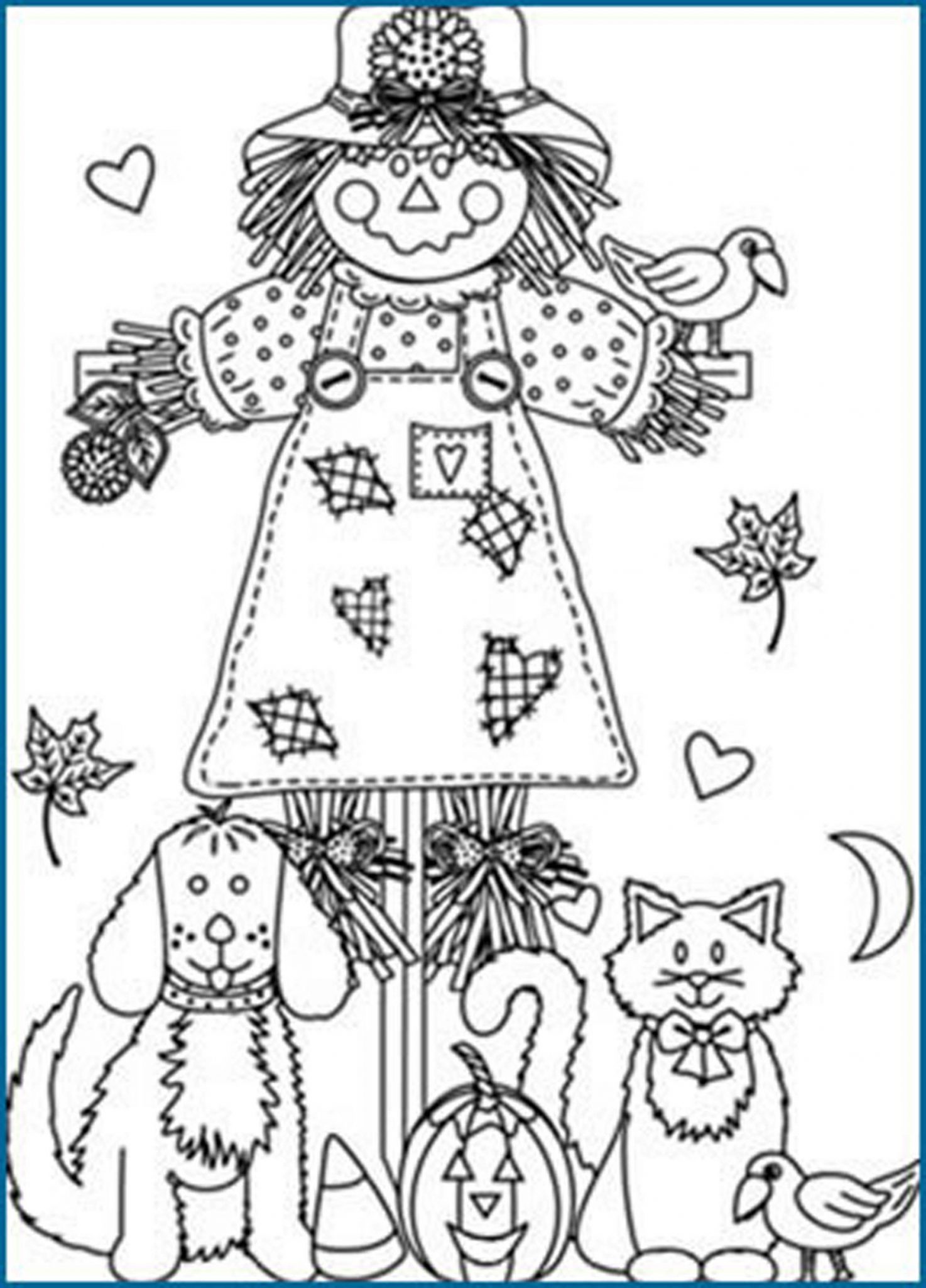 Print & Download - Fall Coloring Pages & Benefit of Coloring for Kids