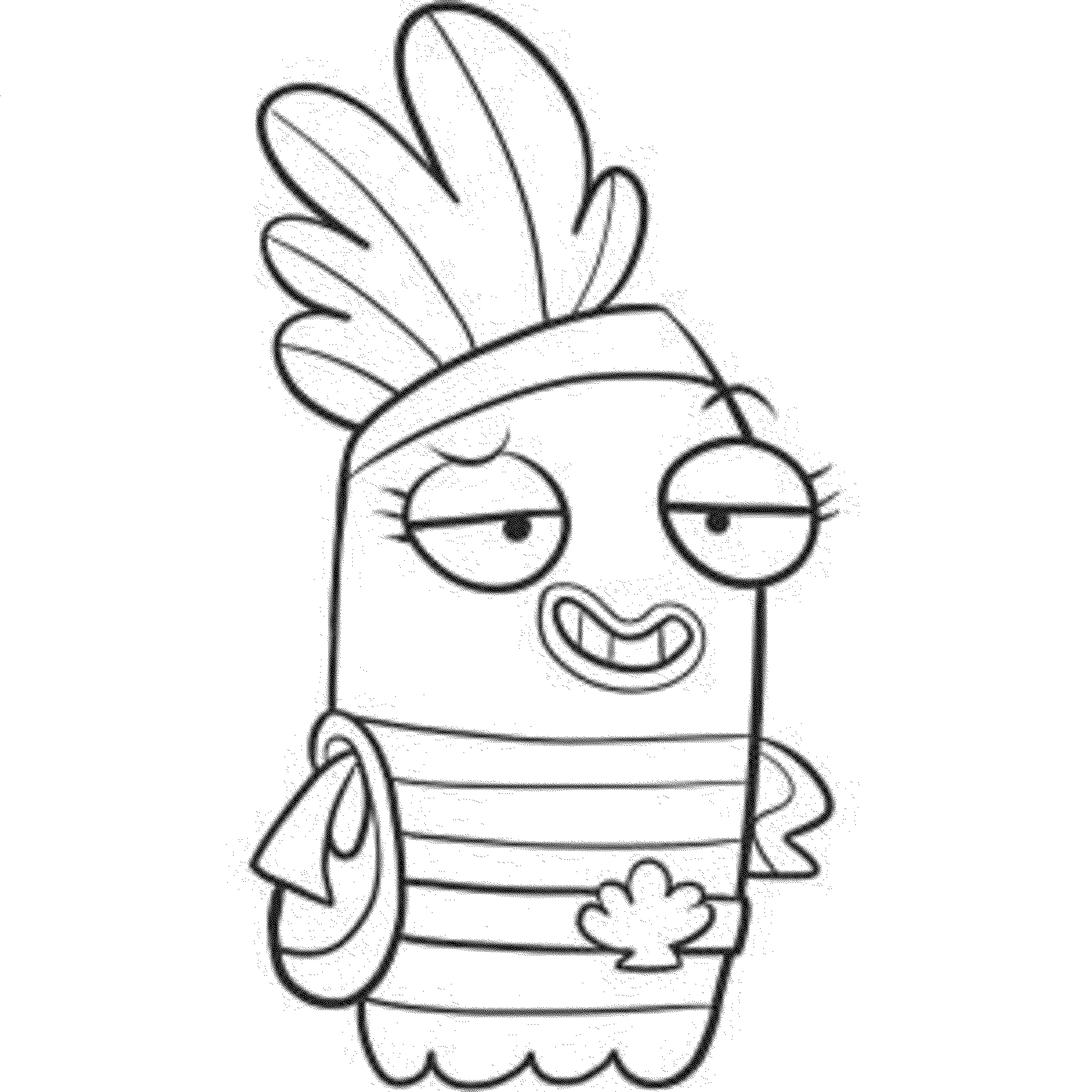 fish hooks coloring pages