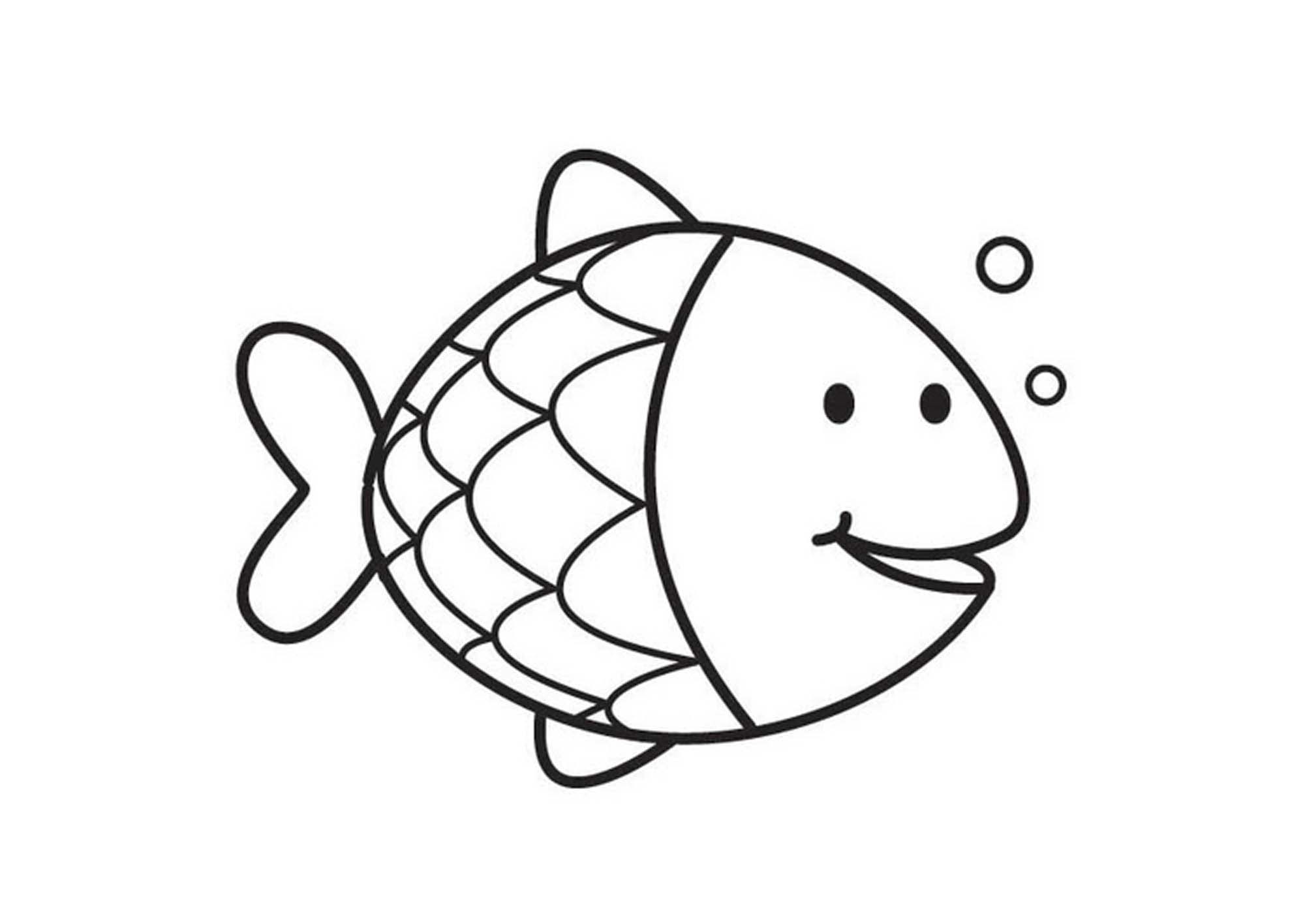 Print & Download - Cute and Educative Fish Coloring Pages