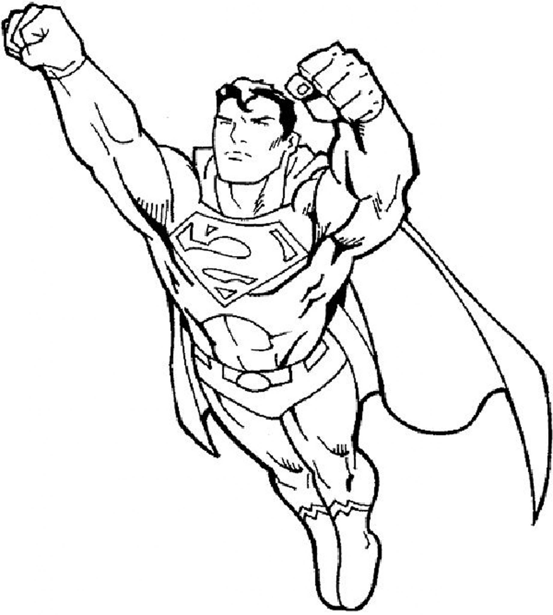 free coloring pages for boys superman     BestAppsForKids.com