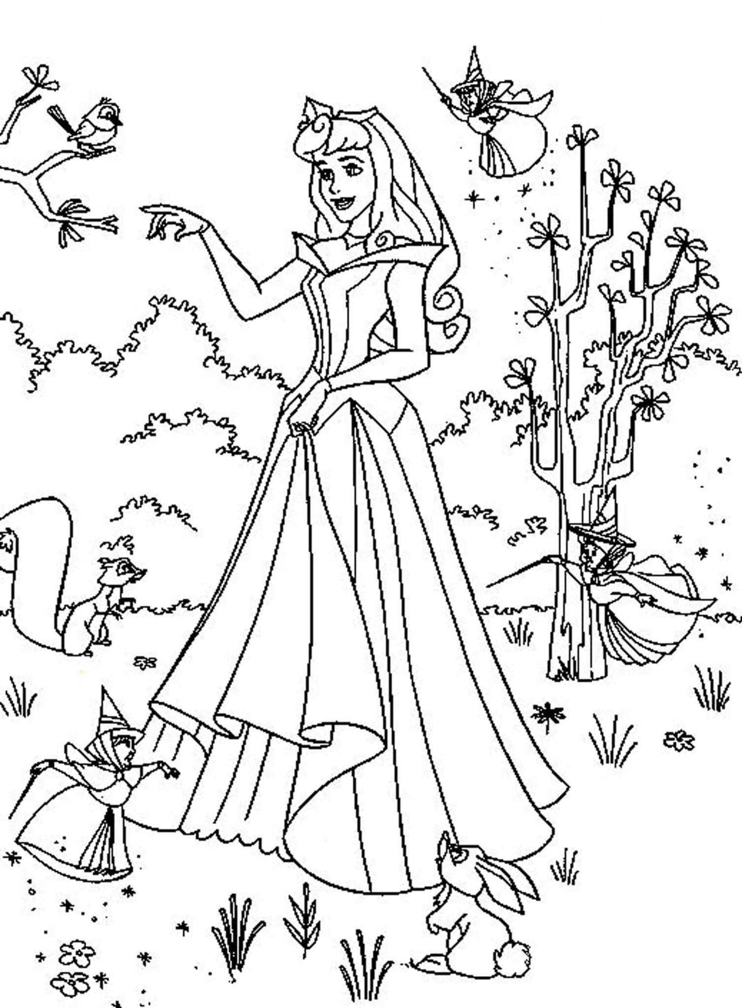 Princess Printable Coloring Sheets - Printable World Holiday