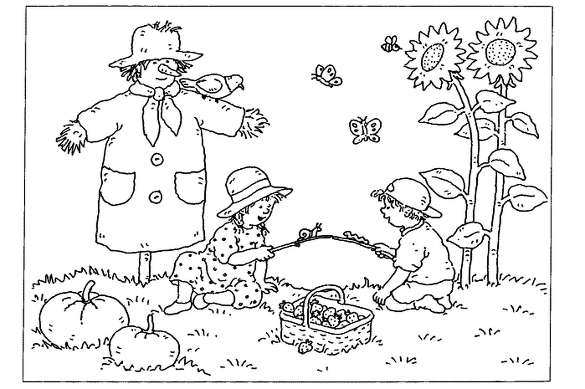 Download Print & Download - Fall Coloring Pages & Benefit of Coloring for Kids