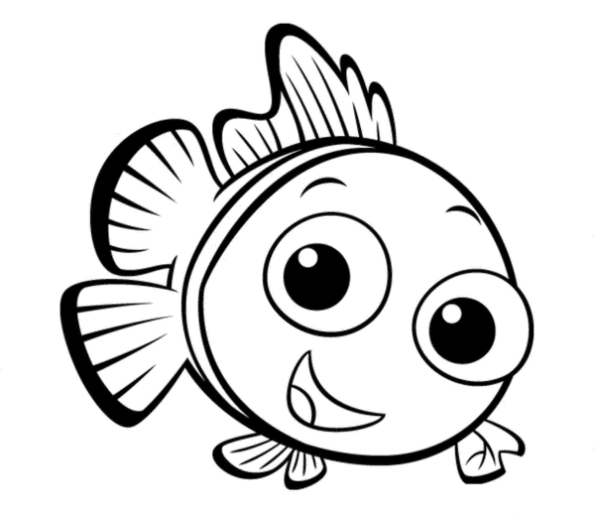 Print & Download - Cute and Educative Fish Coloring Pages