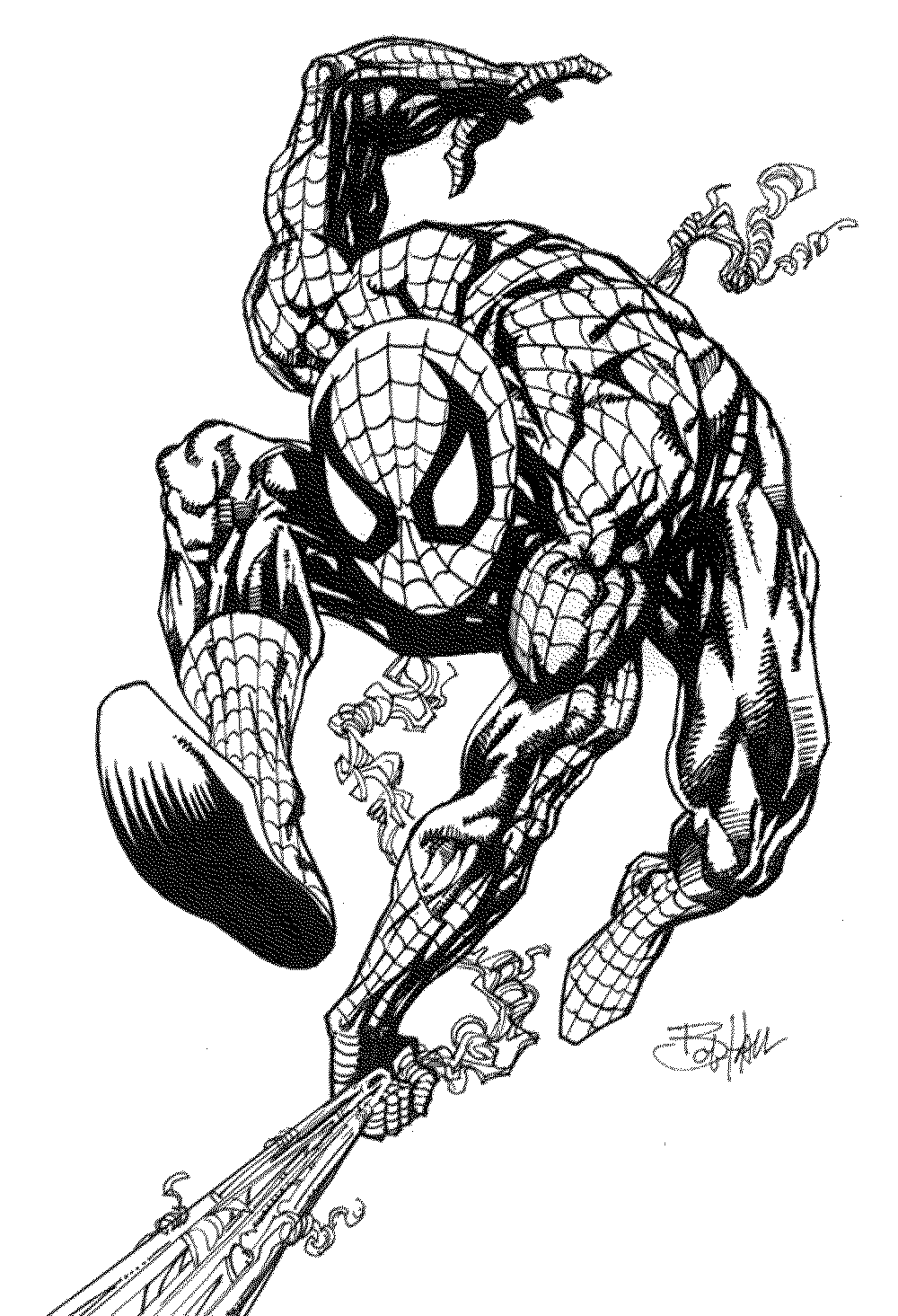 Print & Download Spiderman Coloring Pages An Enjoyable