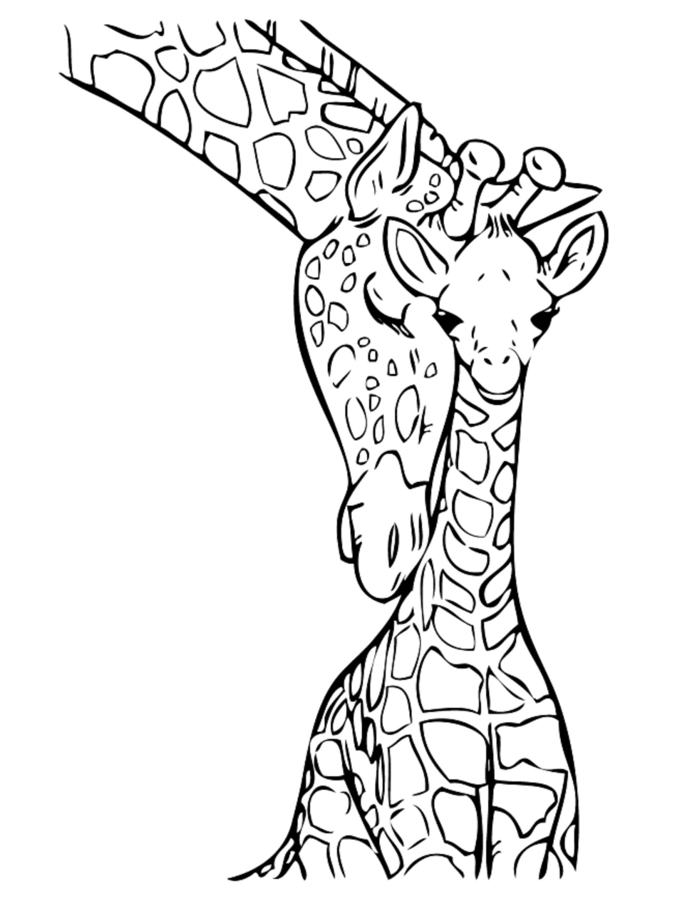 Print & Download - Giraffe Coloring Pages for Kids to Have Fun