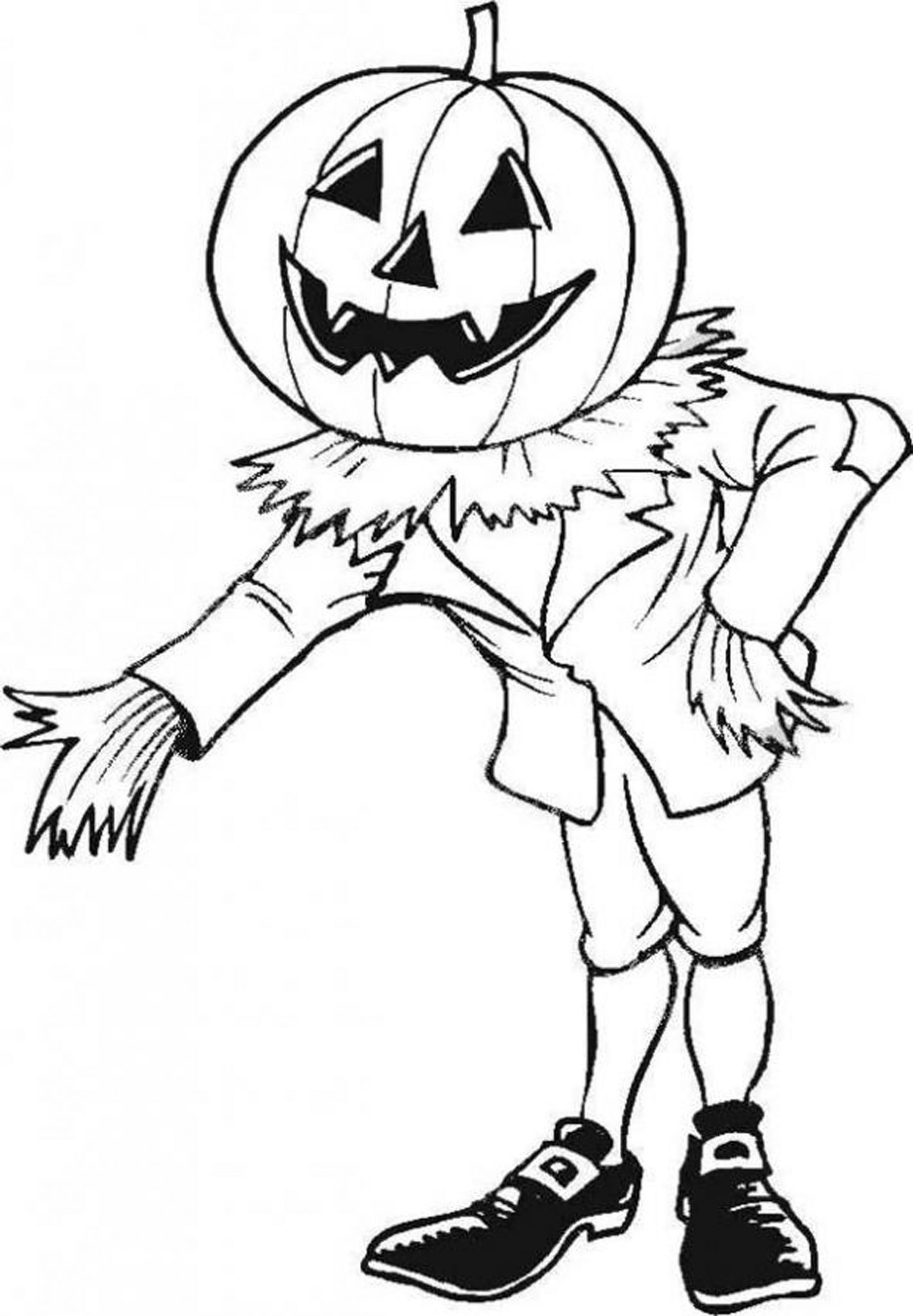 halloween pumpkins coloring pages