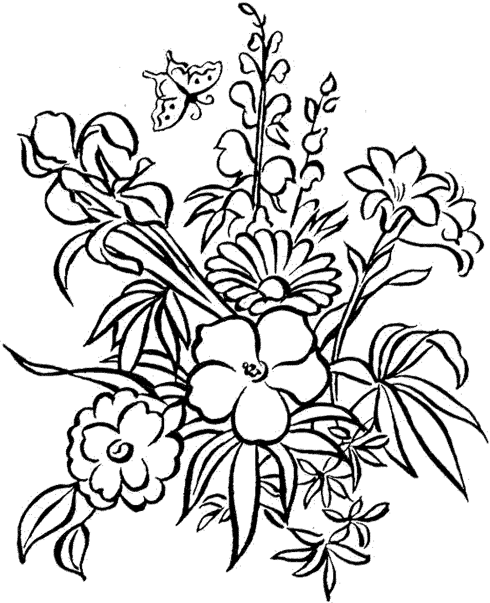 Hard Flower Coloring Coloring Pages