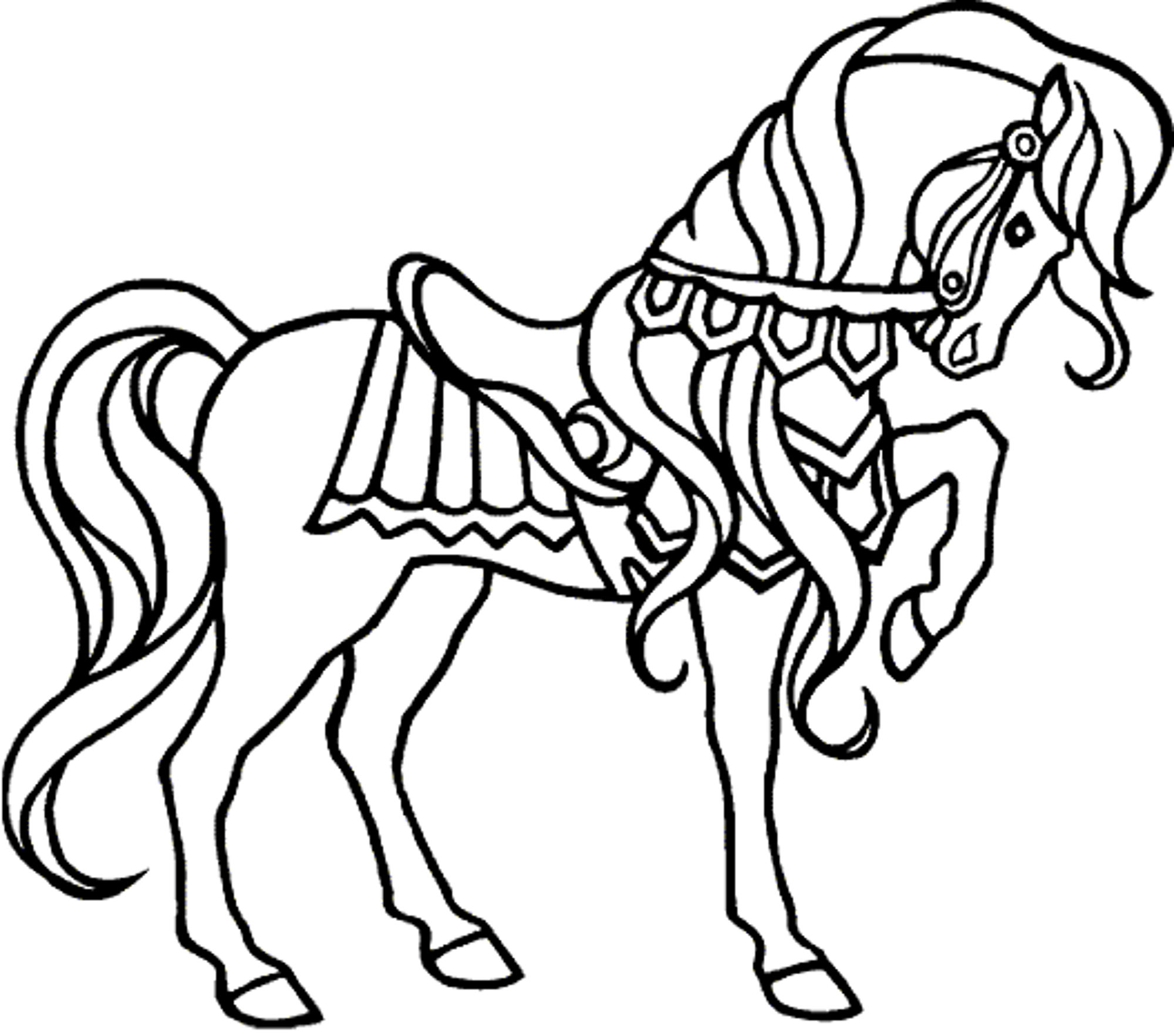 horse coloring pages for girls