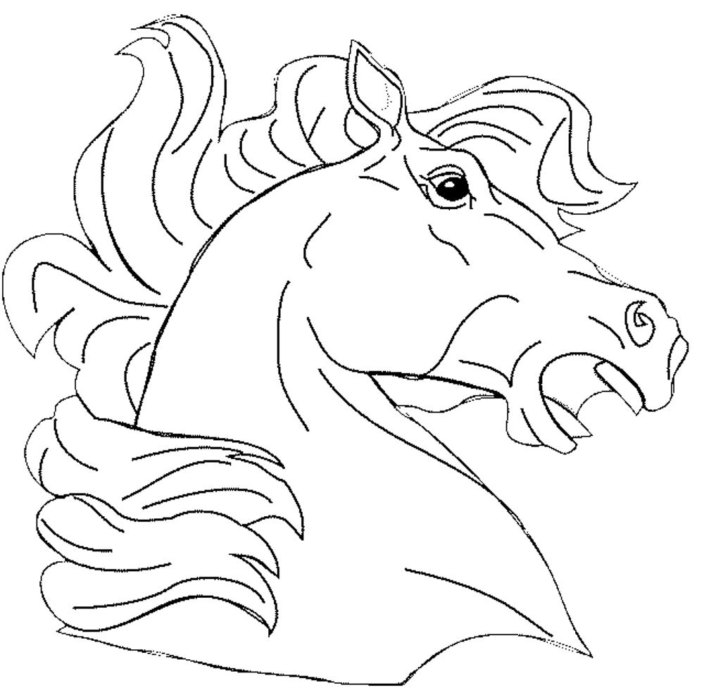 horse-head-coloring-page | | BestAppsForKids.com