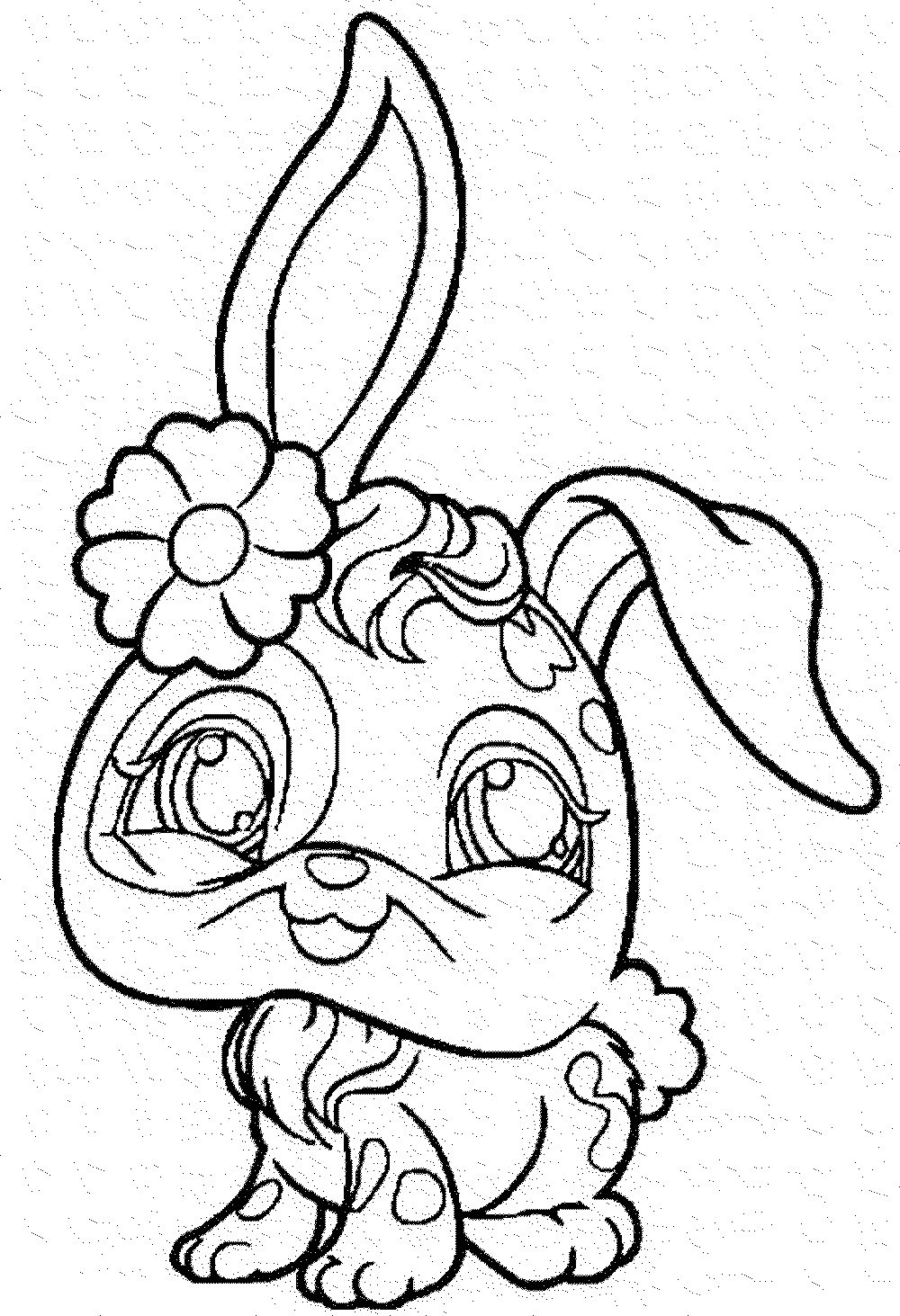 littlest pet shop coloring pages bunny