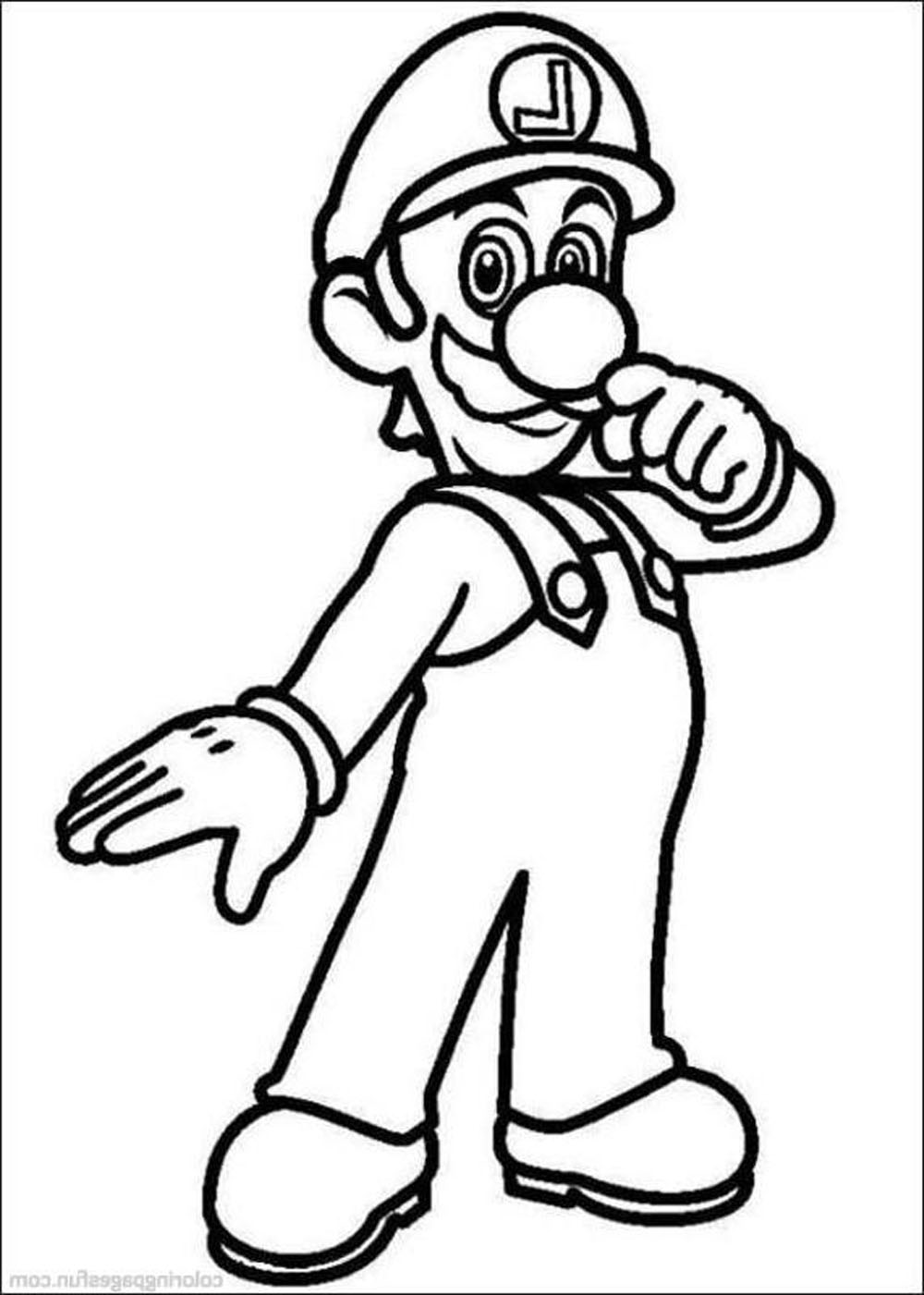 mario coloring pages to print