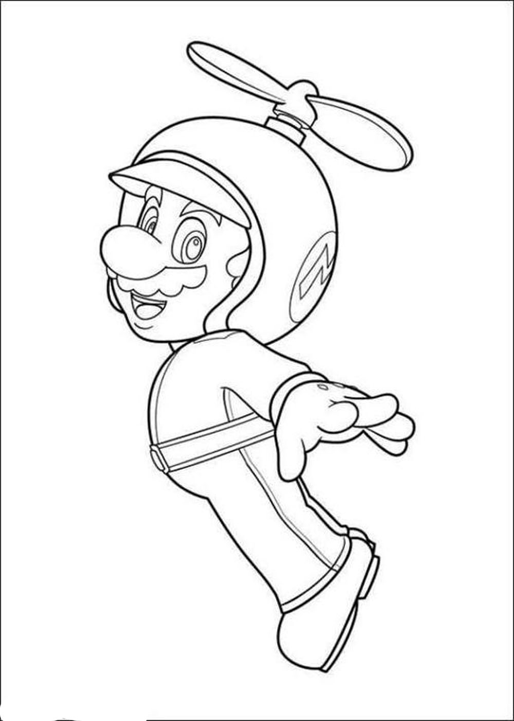 Printable Super Mario Coloring Pages