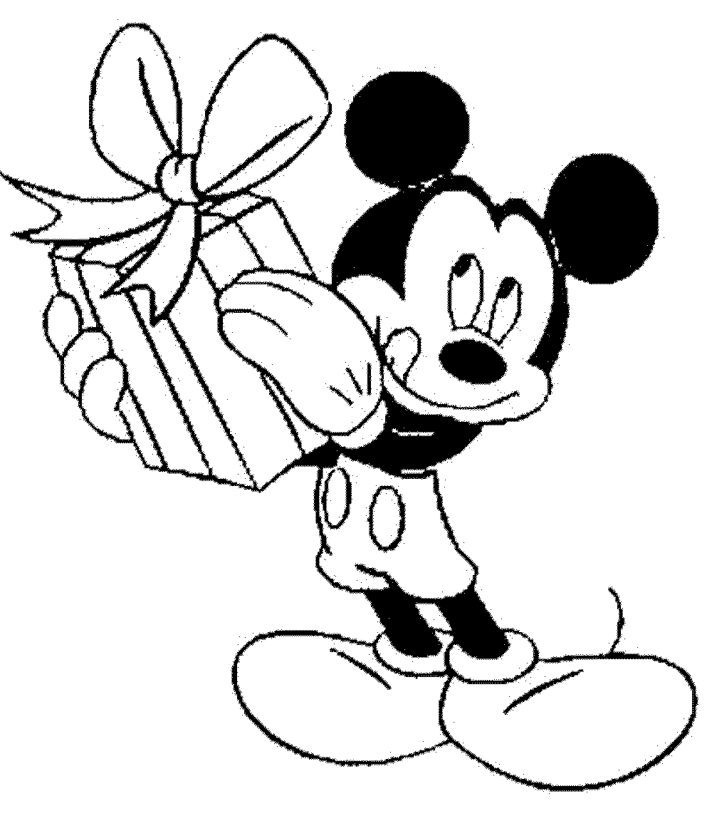 mickey mouse birthday coloring pages