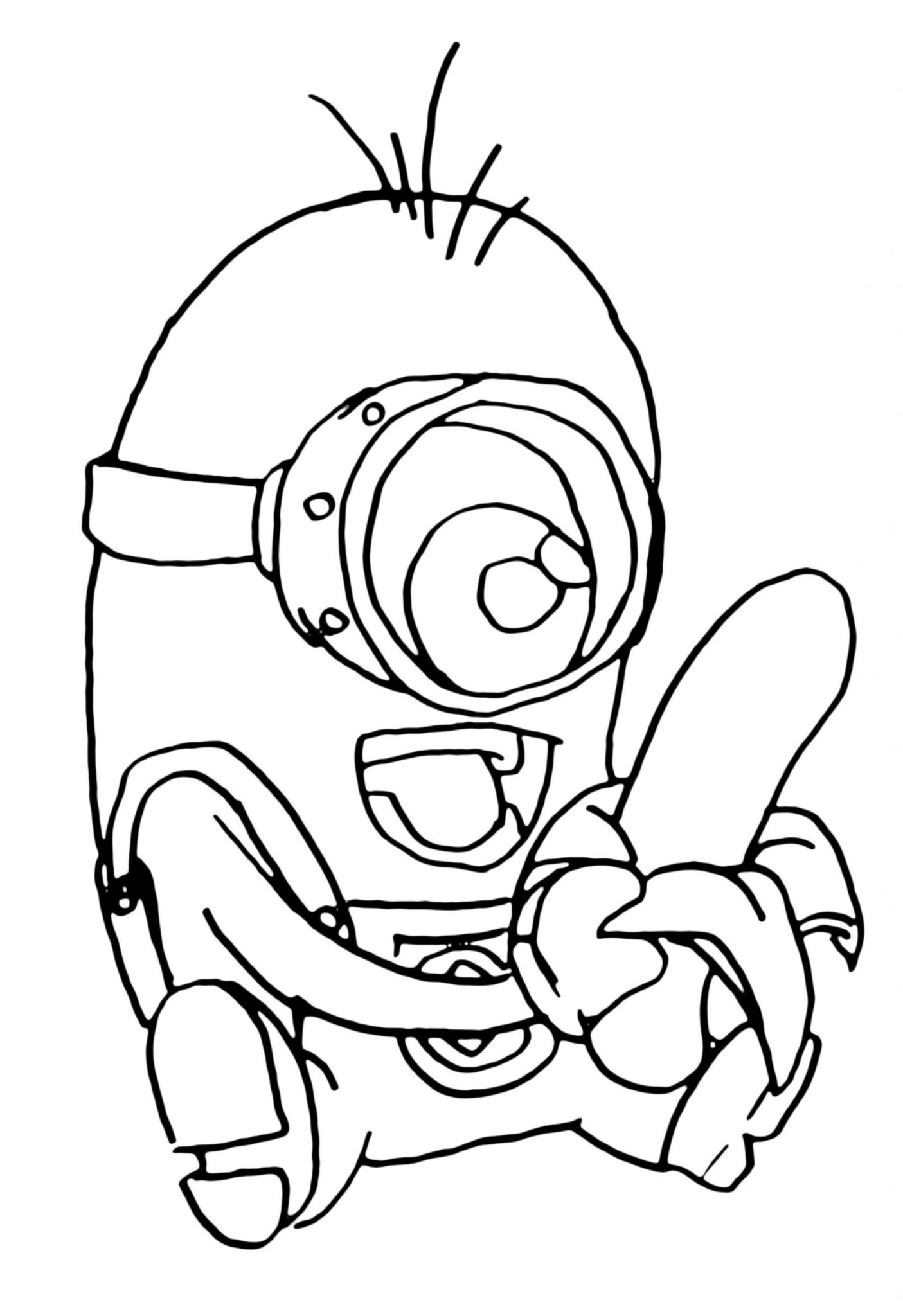 Print Download Minion Coloring Pages For Kids To Have Fun