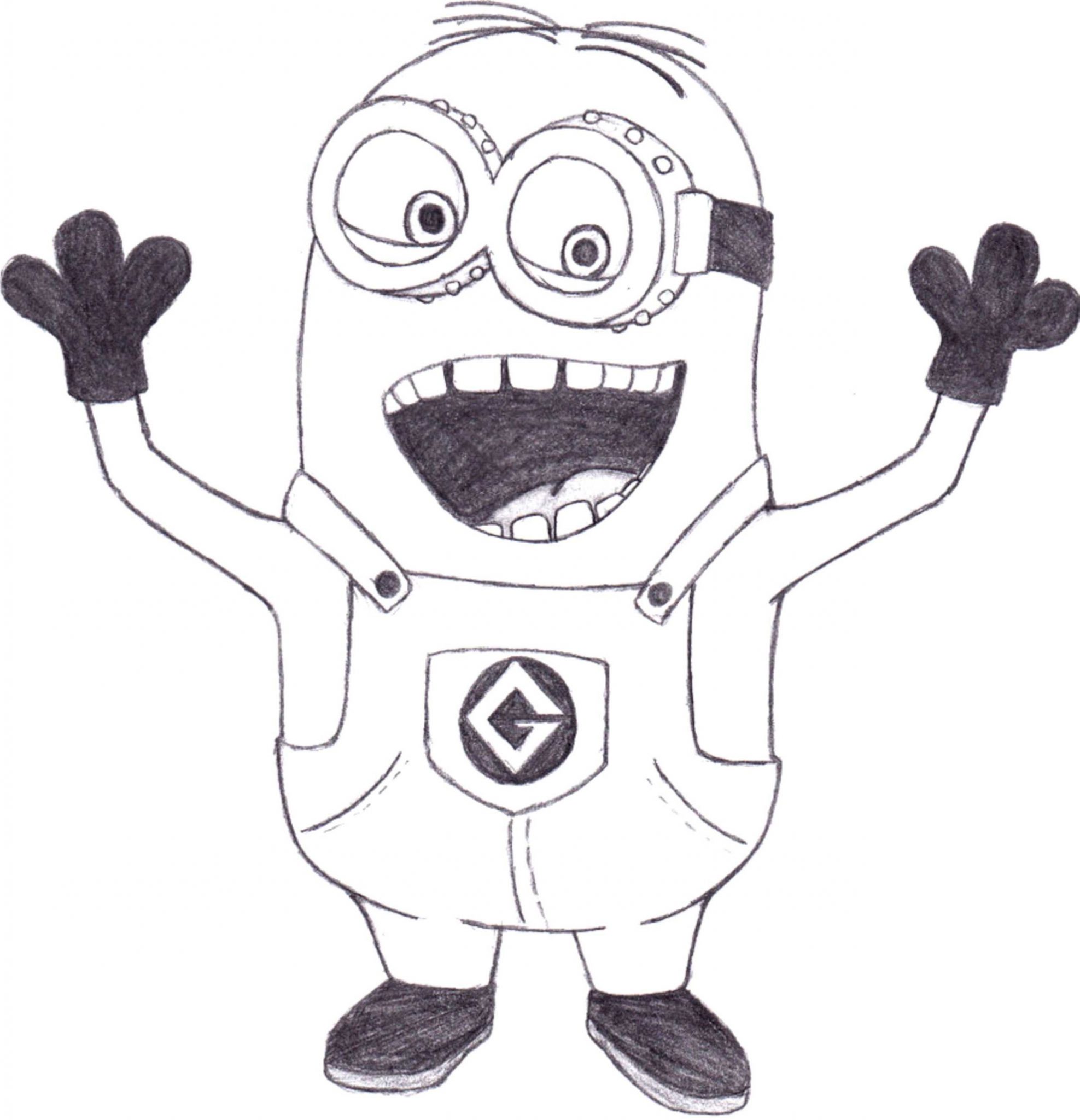 Print Download Minion Coloring Pages For Kids To Have Fun