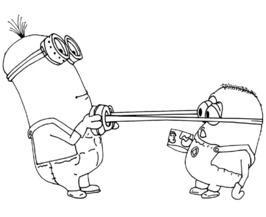 Free minion coloring pages