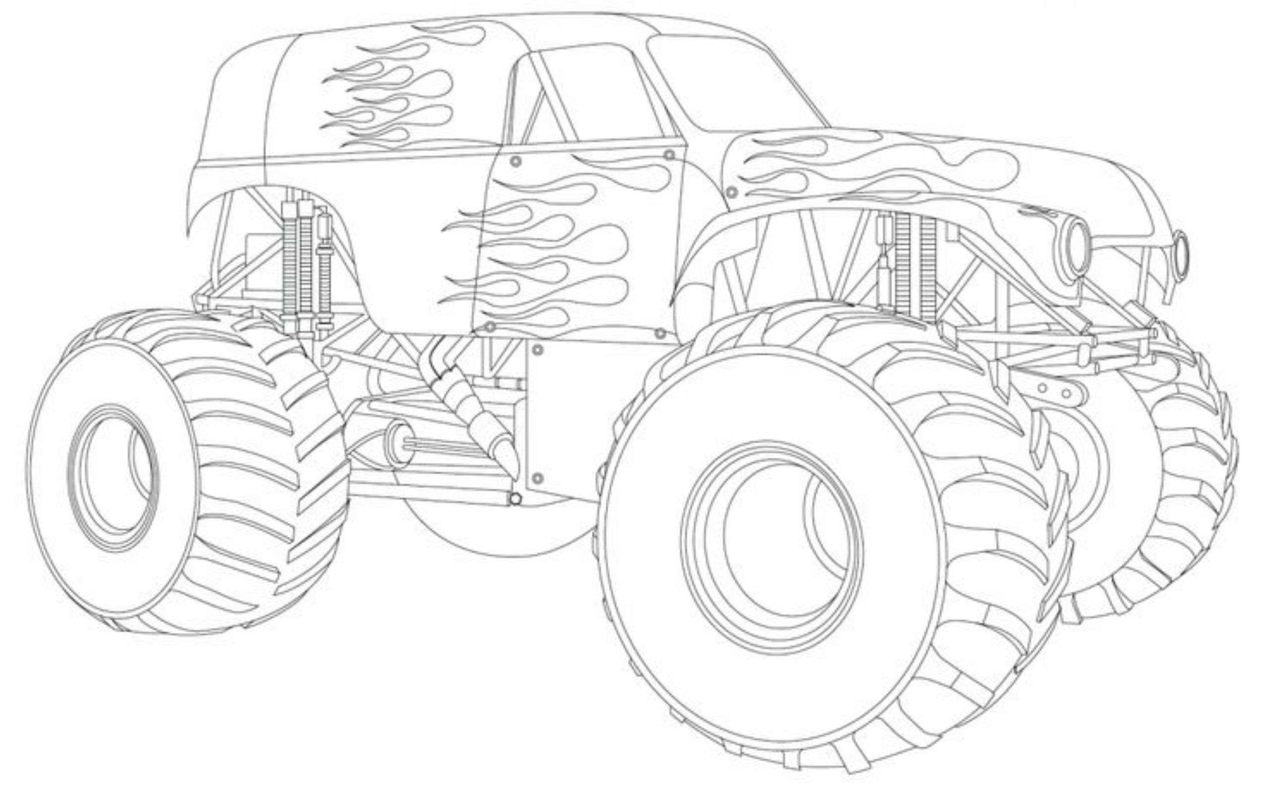 Drawing Monster Truck Coloring Pages With Kids drawing-monster-truck-coloring-pages-with-kids