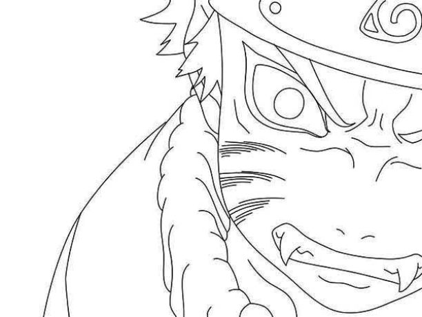 naruto coloring pages nine tailed fox