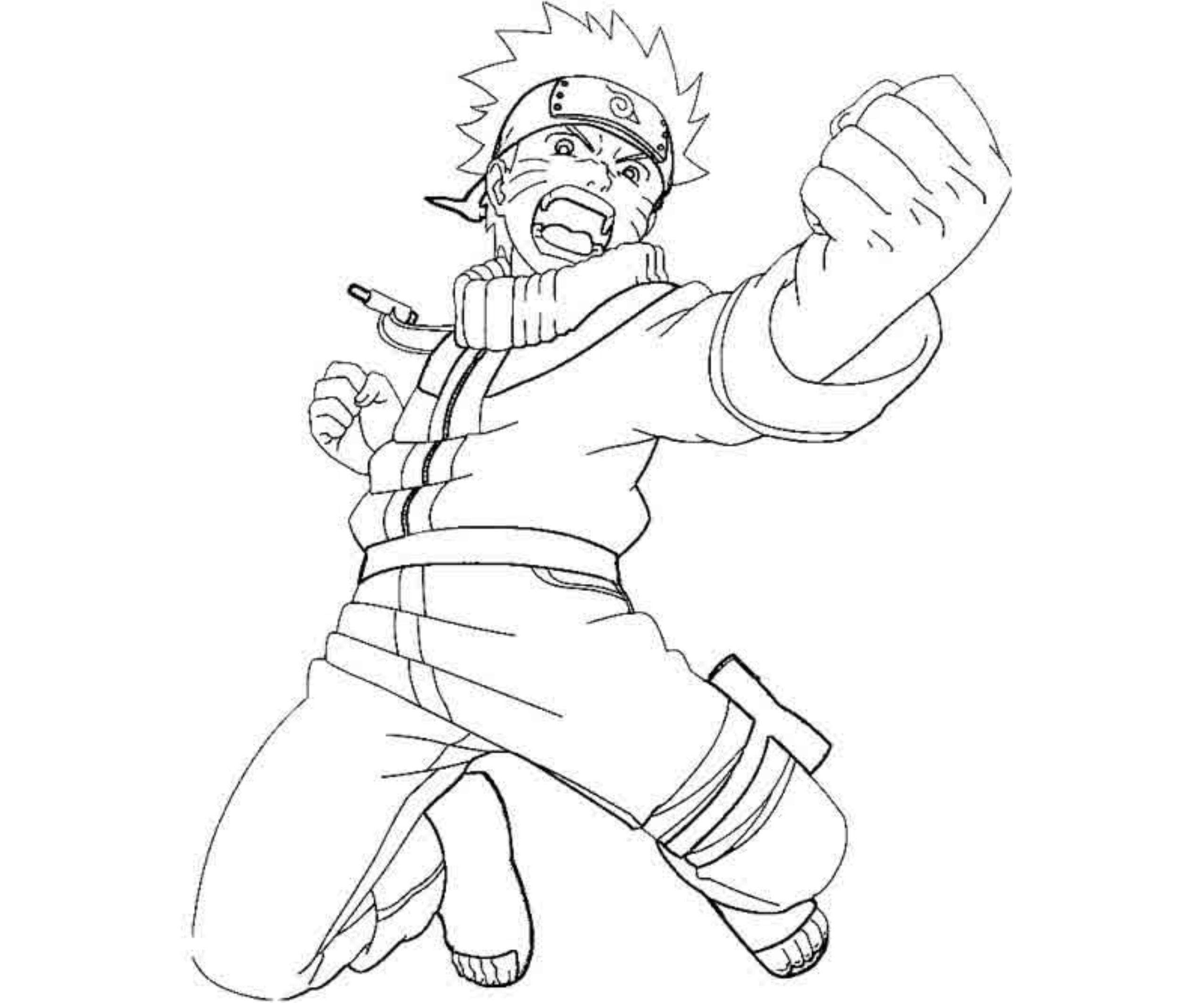 printable naruto coloring pages to get your kids occupied