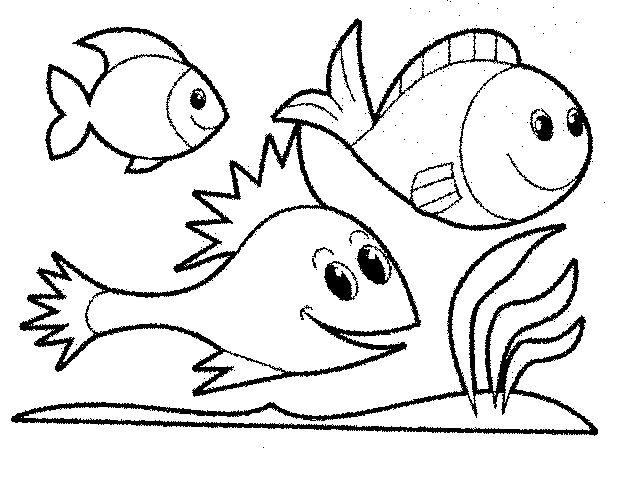 Print & Download - Cute and Educative Fish Coloring Pages