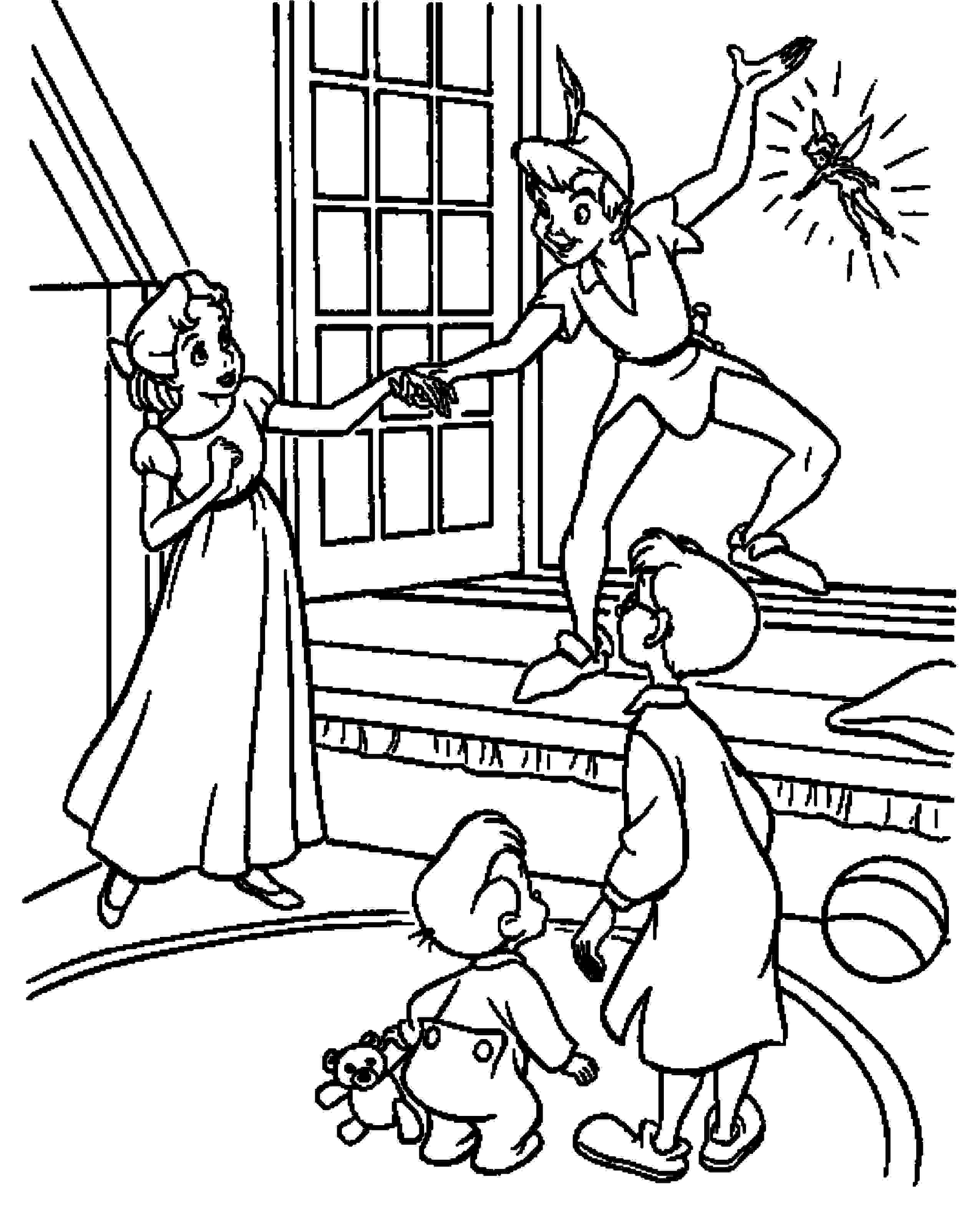 Print Download Fun Peter Pan Coloring Pages Downloaded For Free